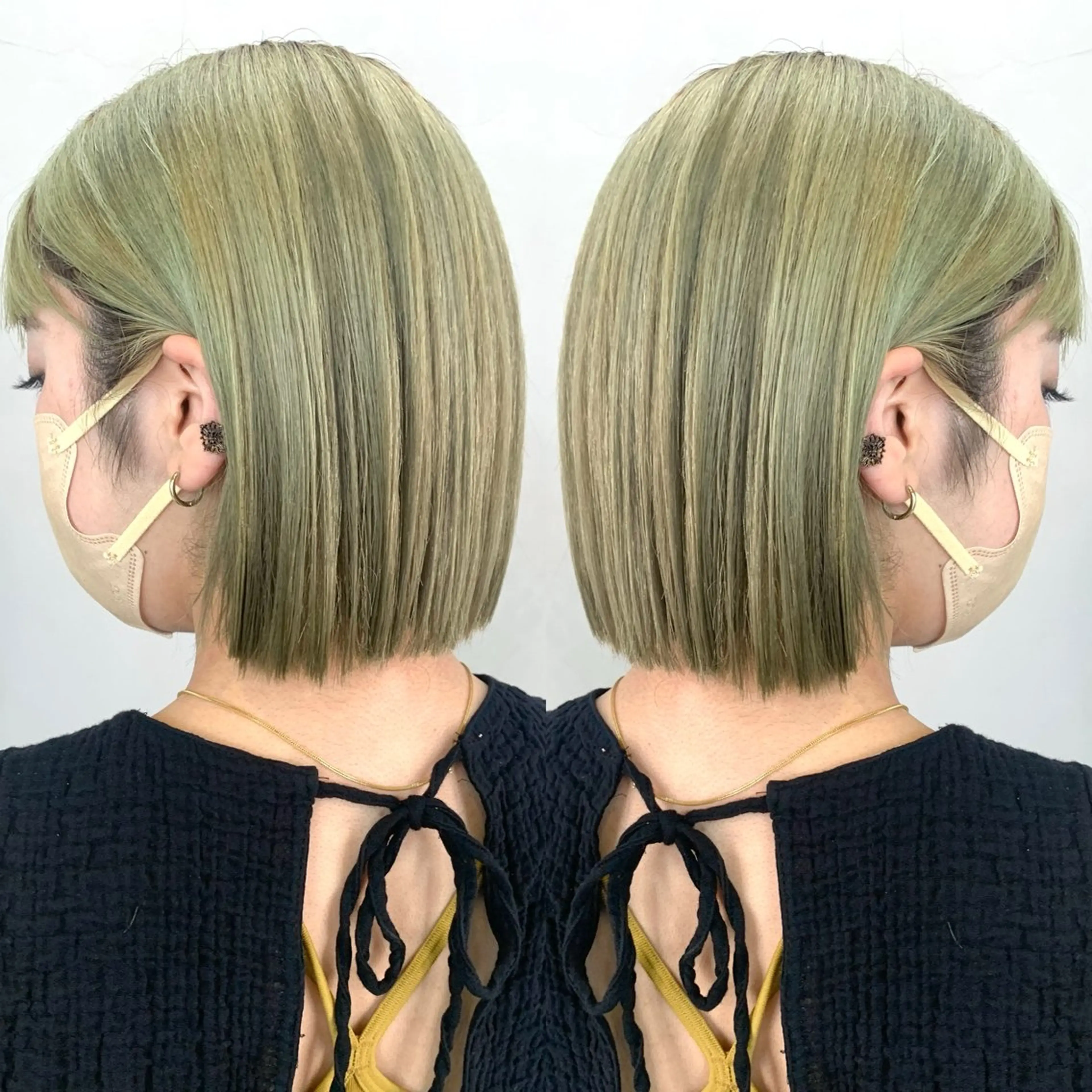 ショート ボブ カット ヘアカラー 大人上品特化 レイヤー🇺🇸山村のヘアスタイル