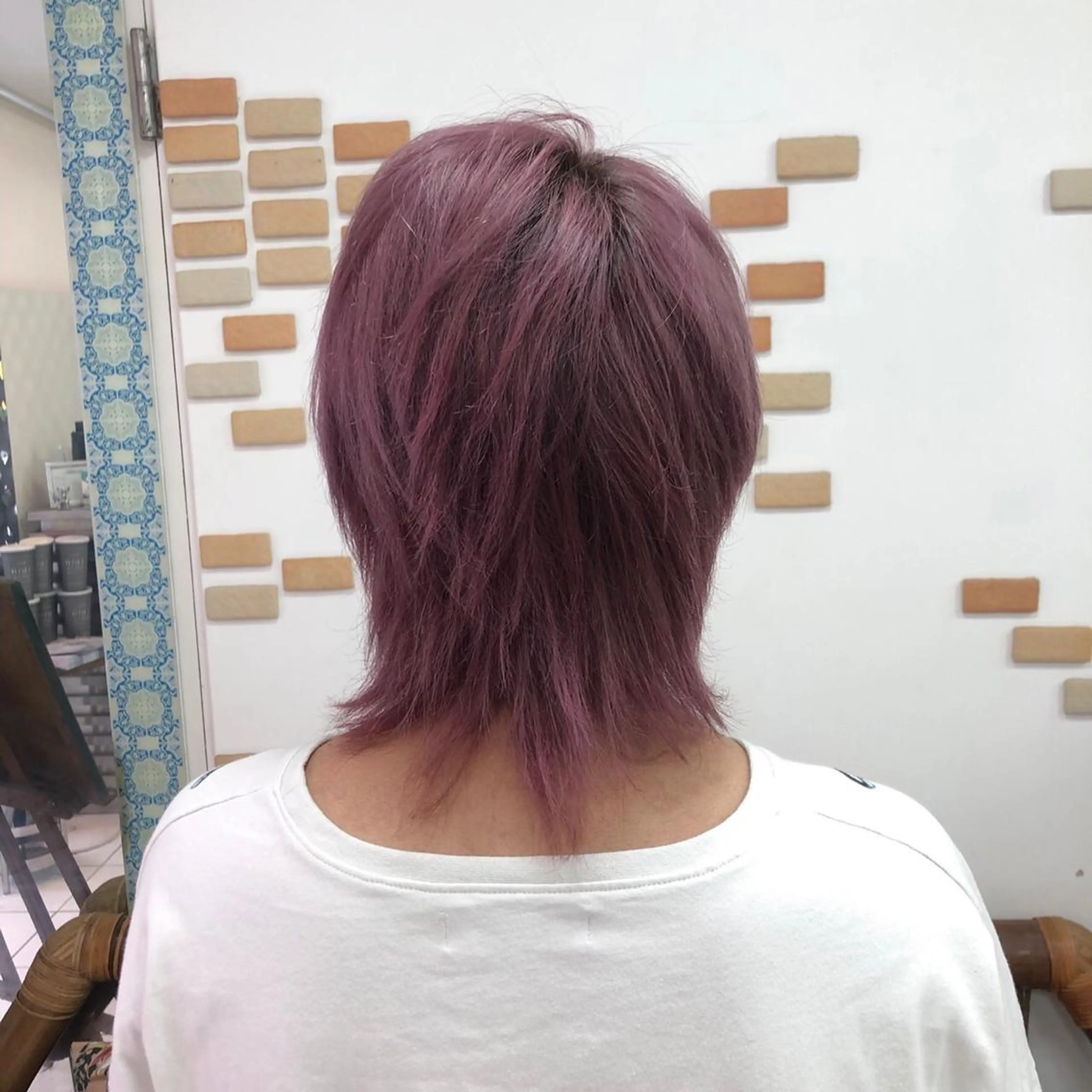 ミディアム カラー メンズ ヘアカラー soin by poshのヘアスタイル