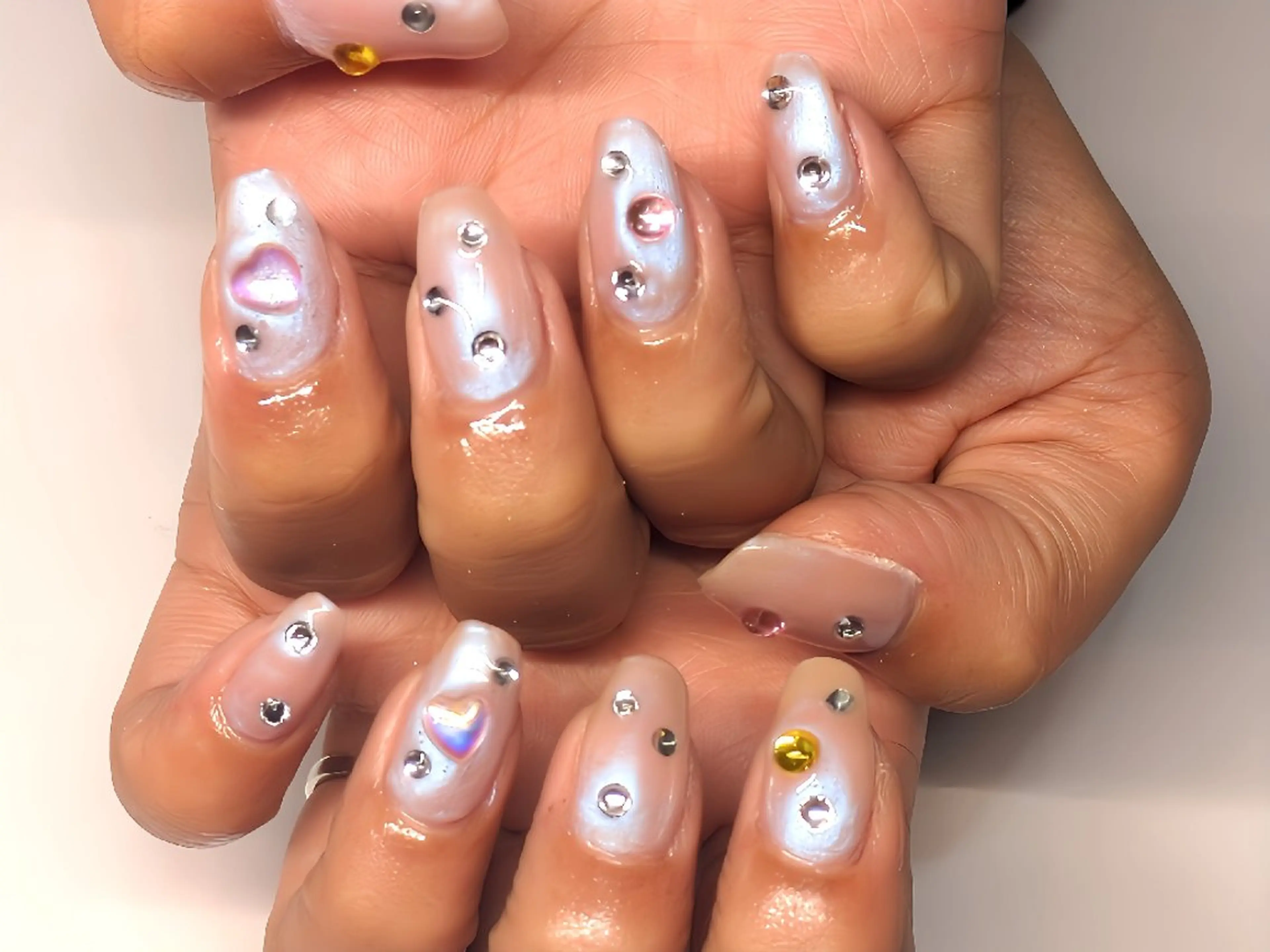 ミディアム AQUA nailのネイルデザイン