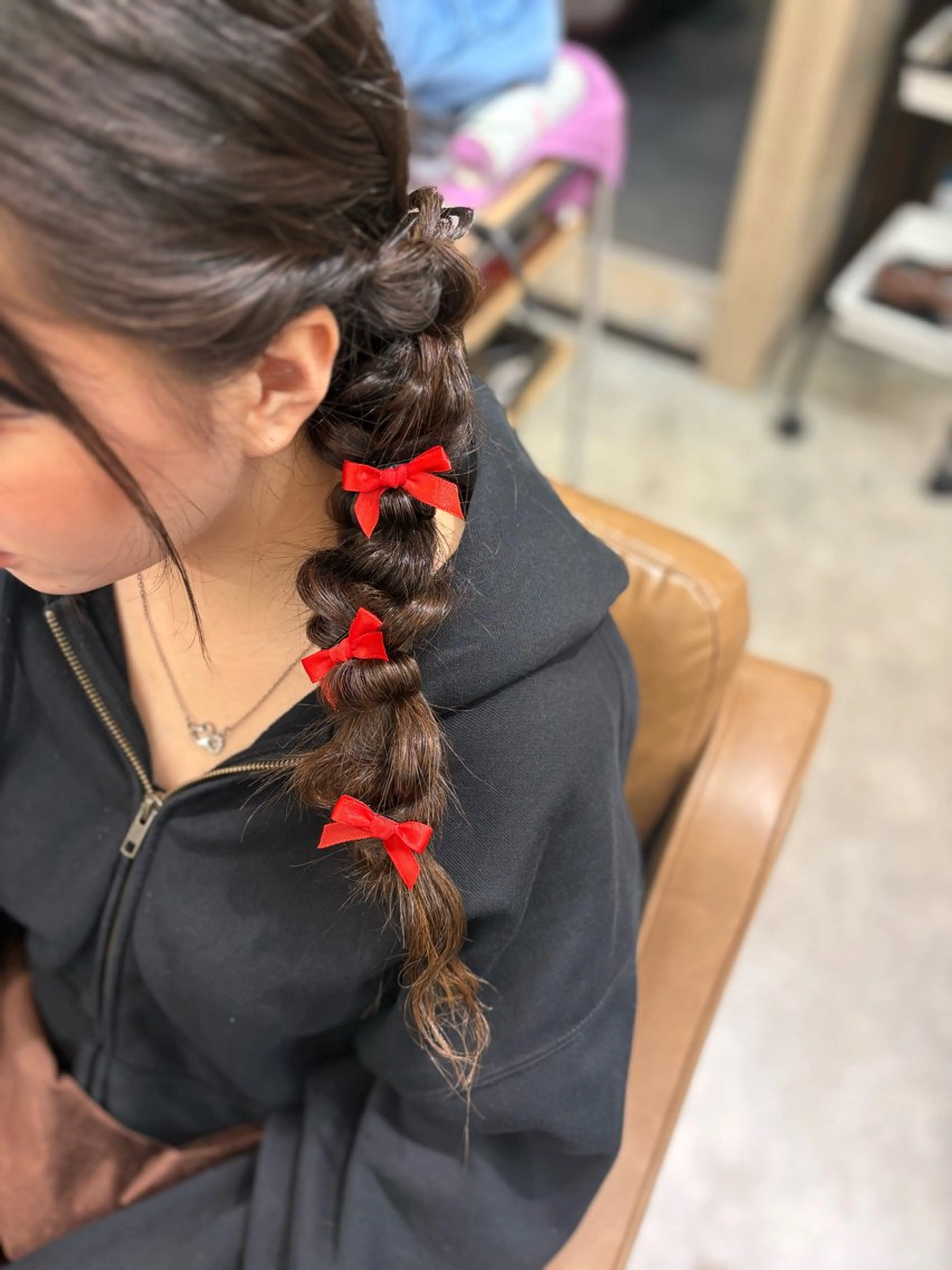 ロング ヘアアレンジ ヘアセット 岡本 恋樺のヘアスタイル