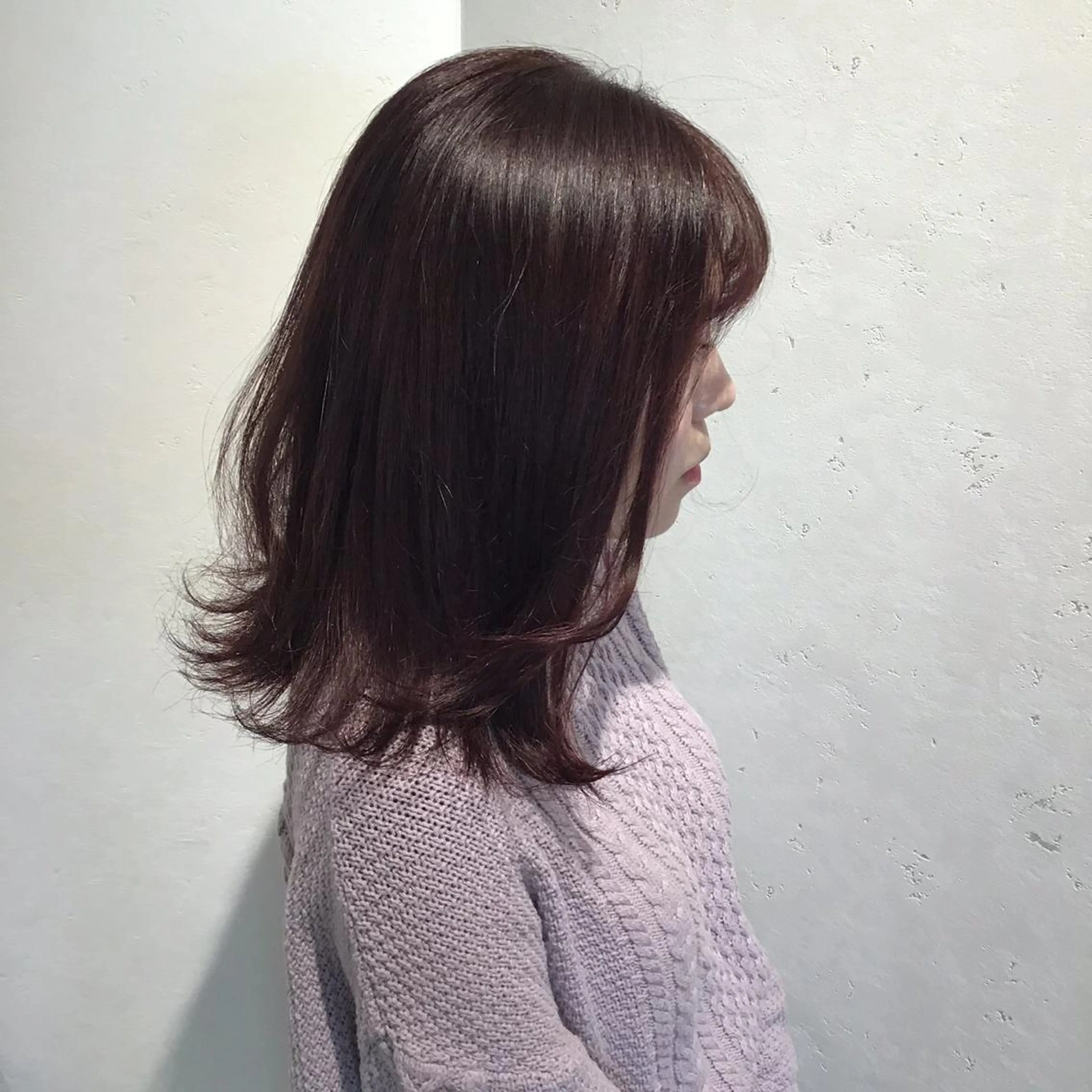 セミロング ヘアカラー やまぐち まりんのヘアスタイル