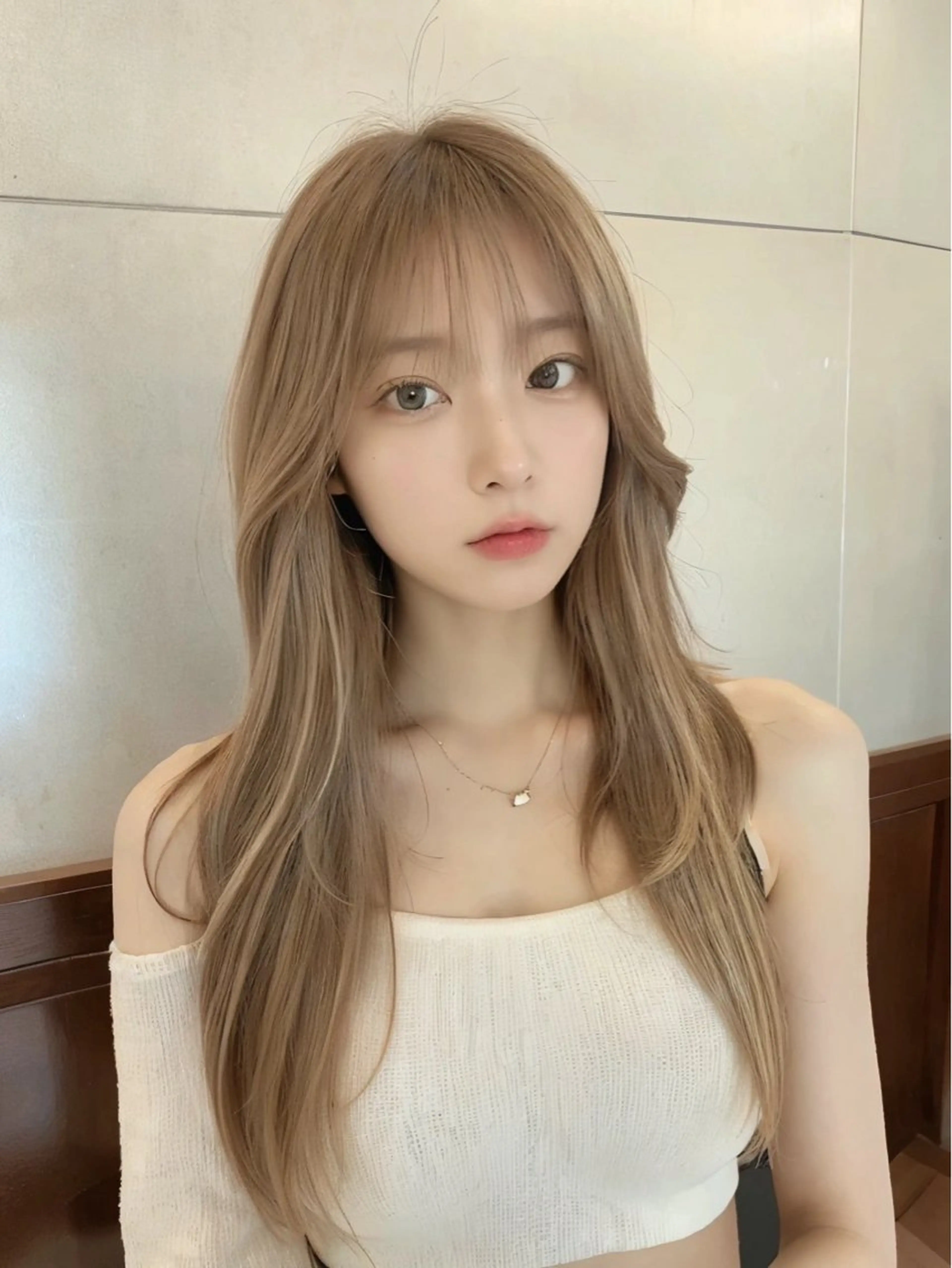 カラー 顔まわり/W カラー/リョウのヘアスタイル