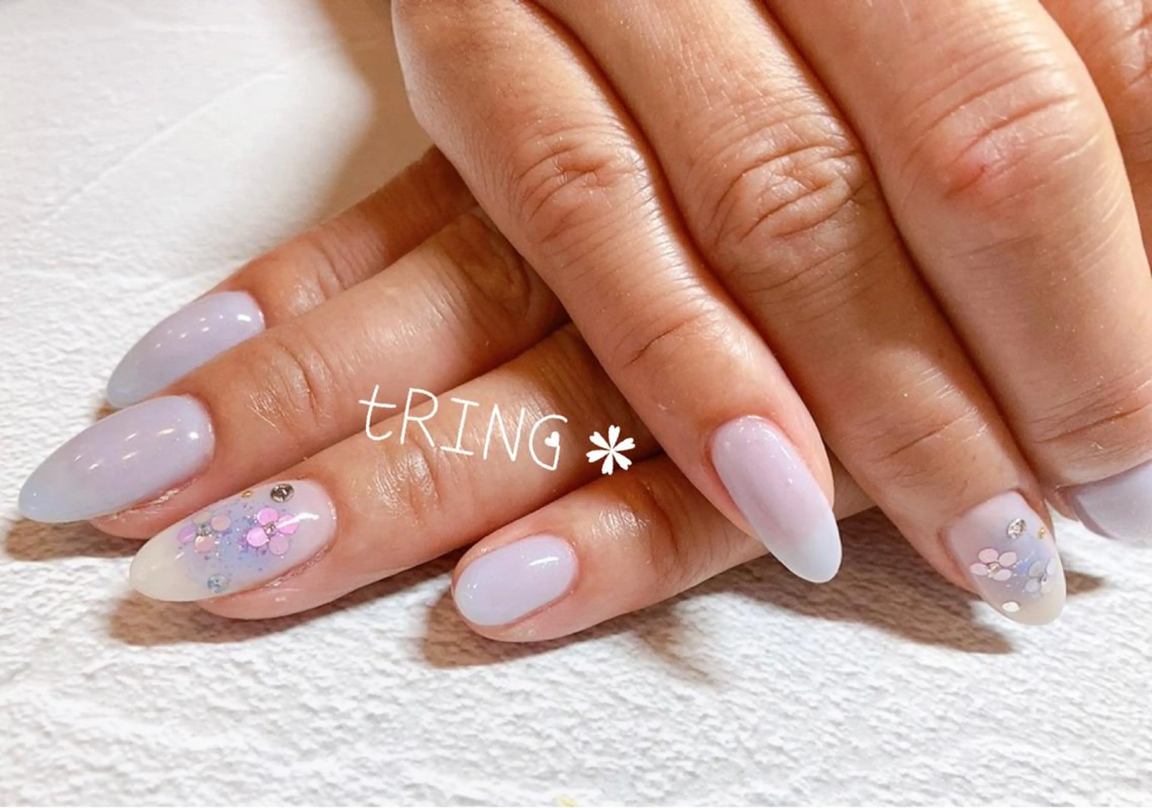 ネイル ハンドネイル tRING＊ しいの木台のネイルデザイン