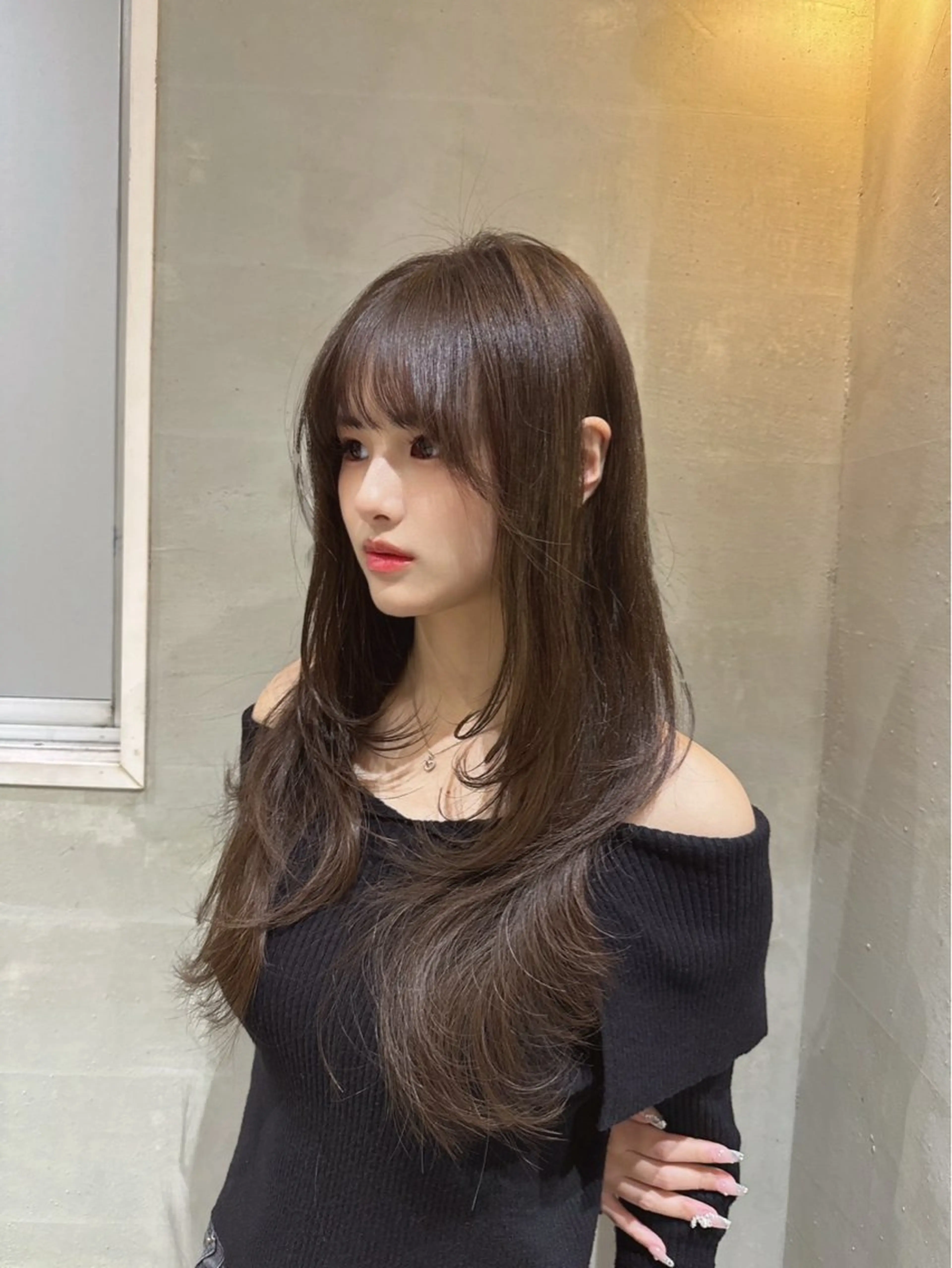 ロング カラー キッズ カット ヘアカラー トリートメント 髪質改善/透明感ヘア にちか🐰のヘアスタイル