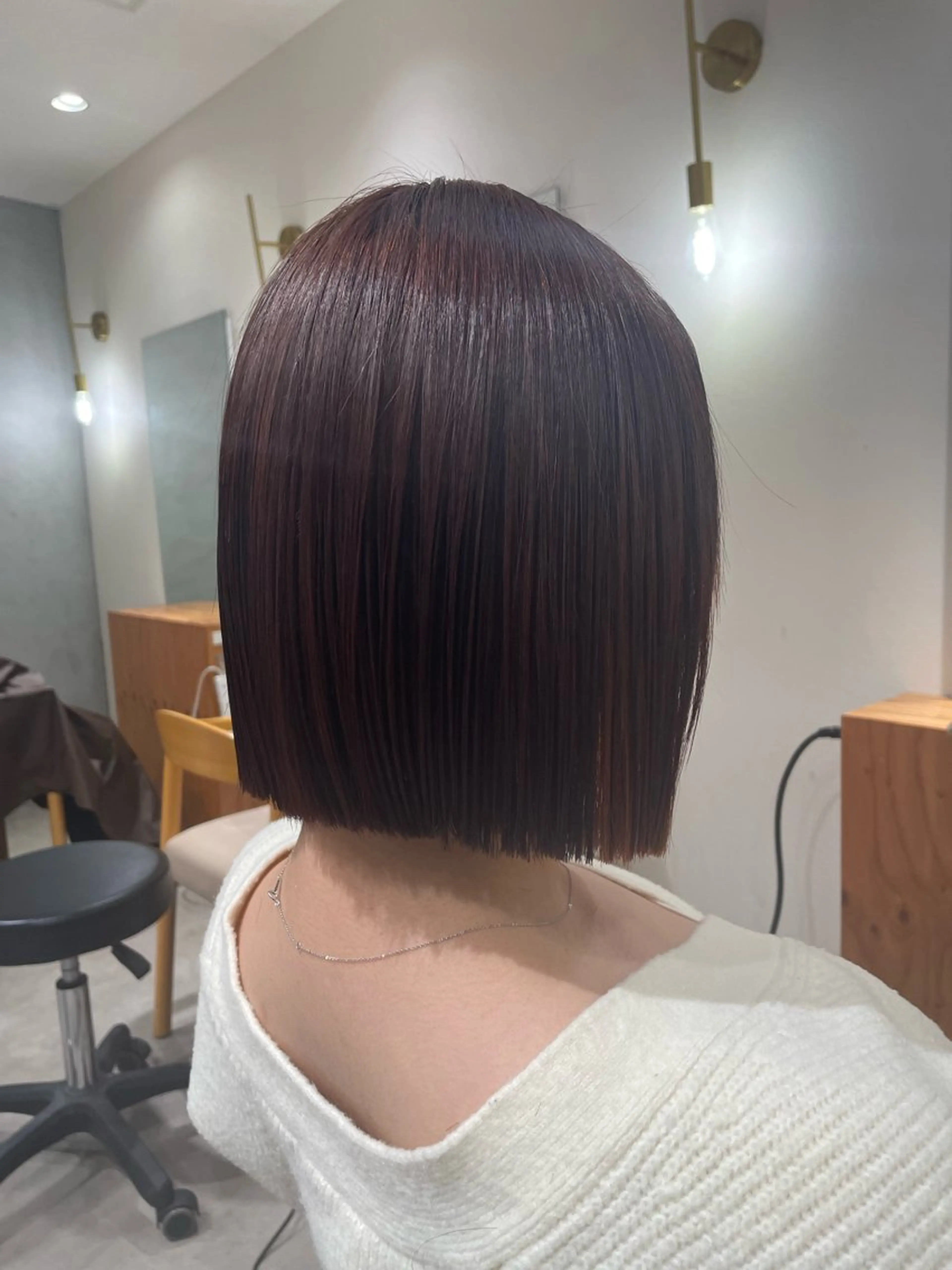 ショート カラー カット ヘアカラー ENN藤本 大輝艶感カラーのヘアスタイル