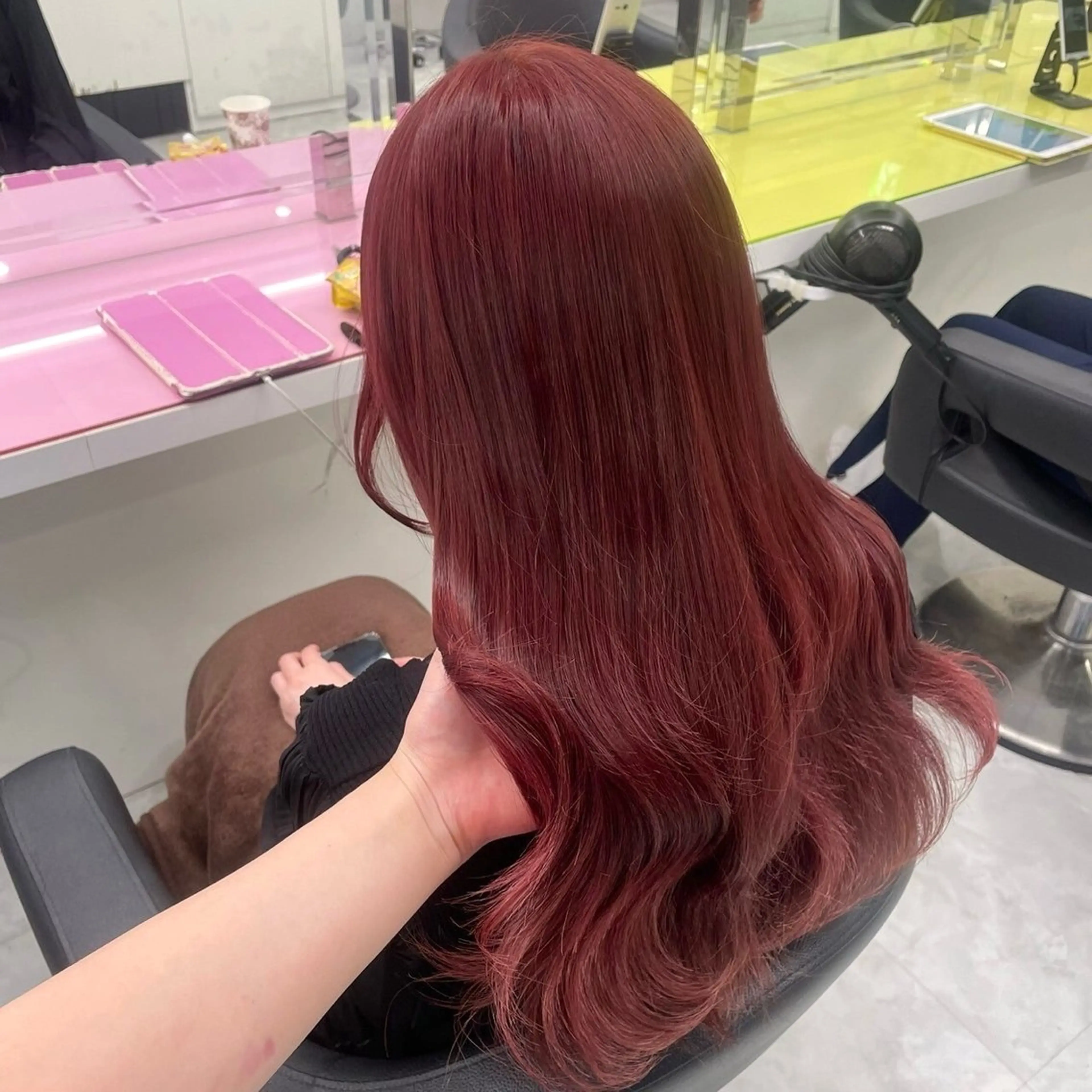 ロング カラー カット ヘアカラー うる艶ストレート♡透 明感カラー♡かずまるのヘアスタイル