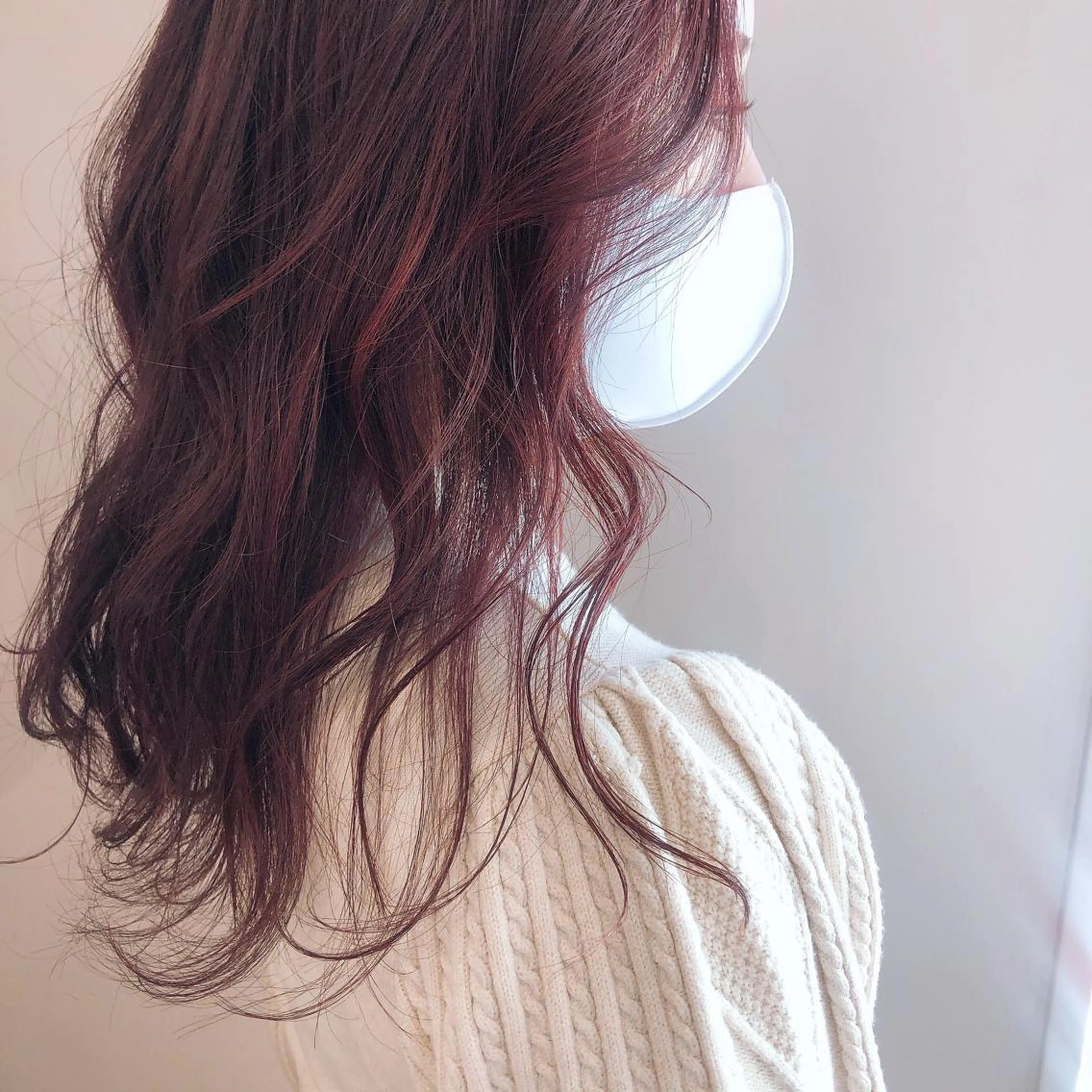 ロング カラー レッドカラー カット ヘアカラー トリートメント 盛れるレイヤーカット 得意🌹井上美沙のヘアスタイル