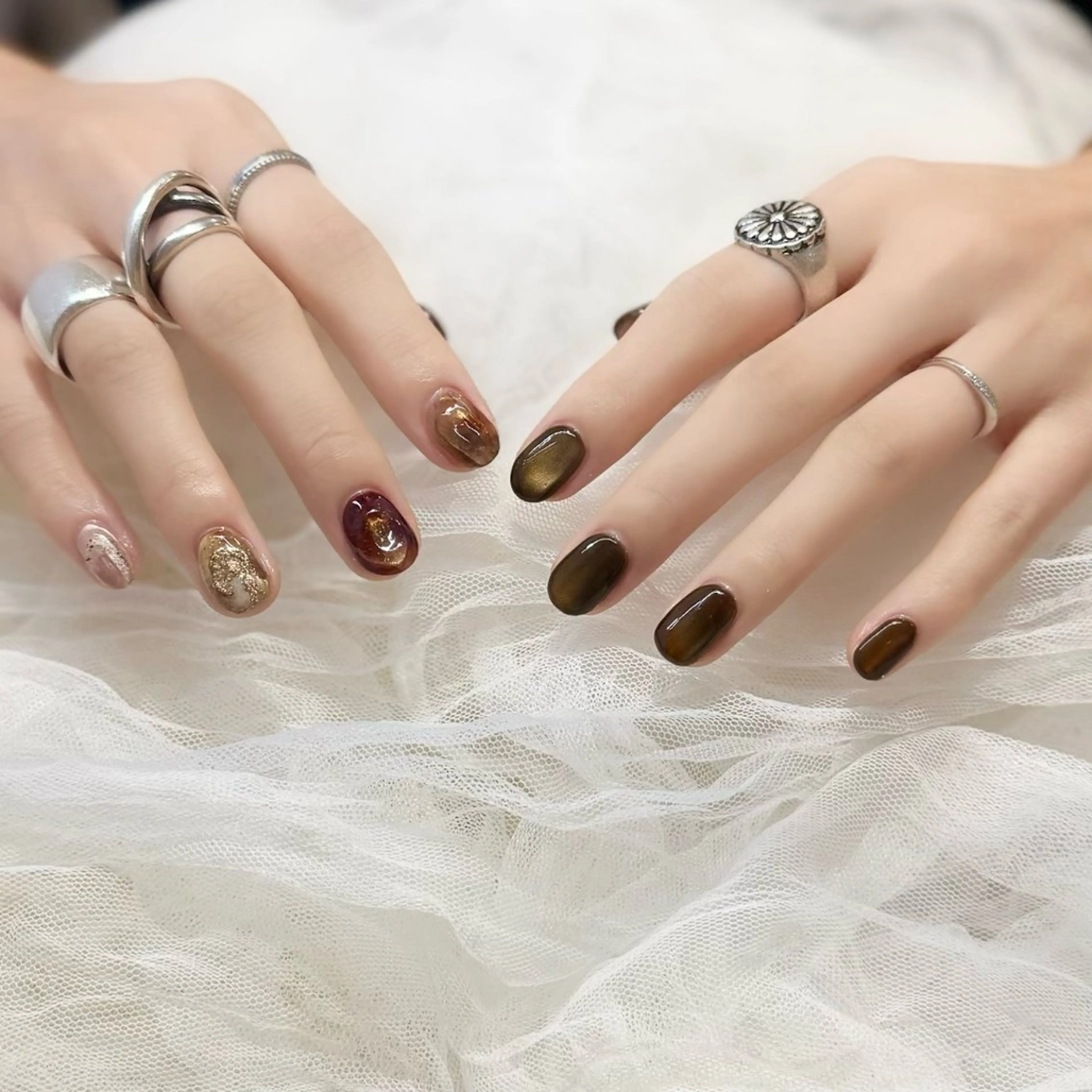 ネイル ハンドネイル 新井 ひなののネイルデザイン