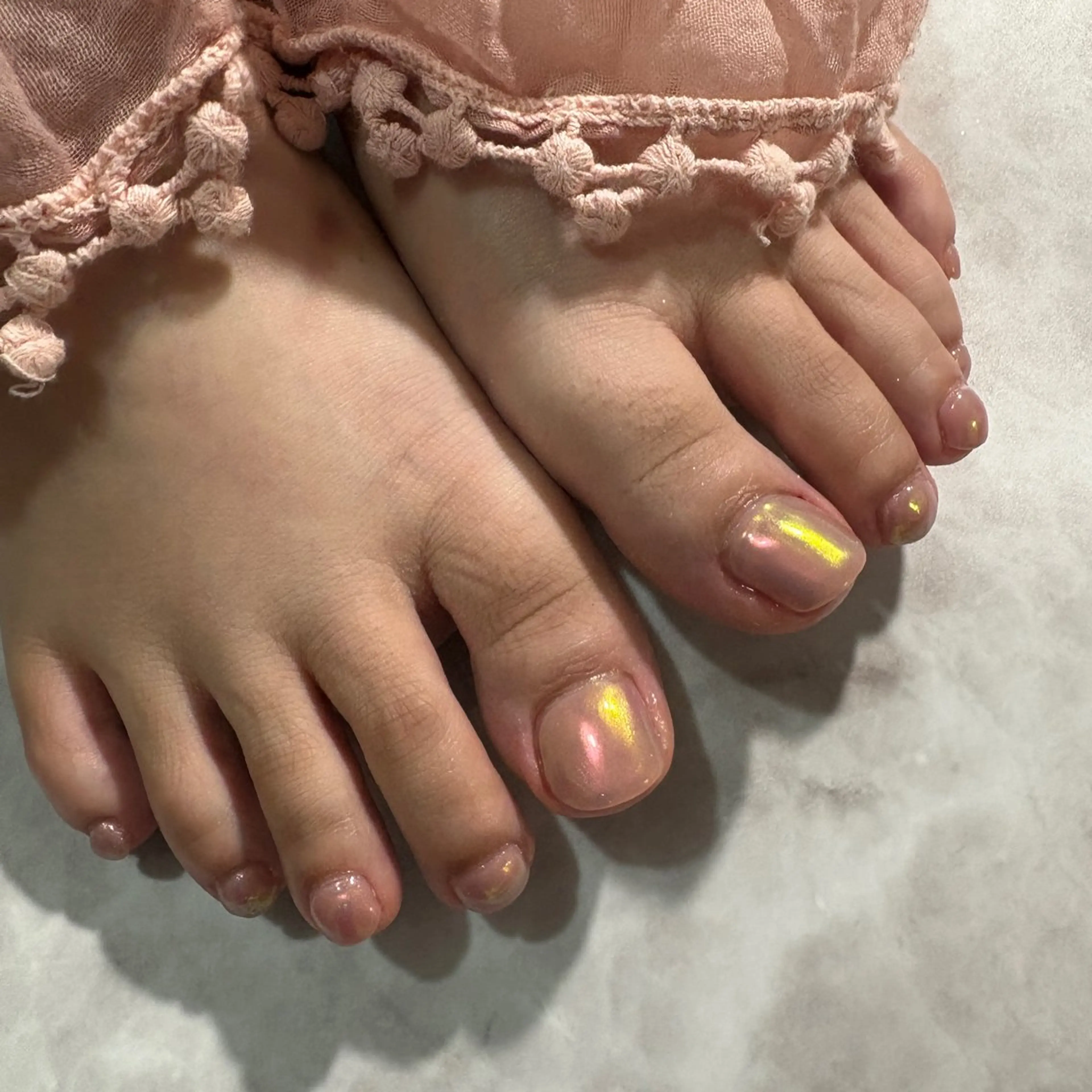 ネイル ミラーネイル ワンカラーネイル フットネイル ビューティサロン ☆Kirari☆のネイルデザイン