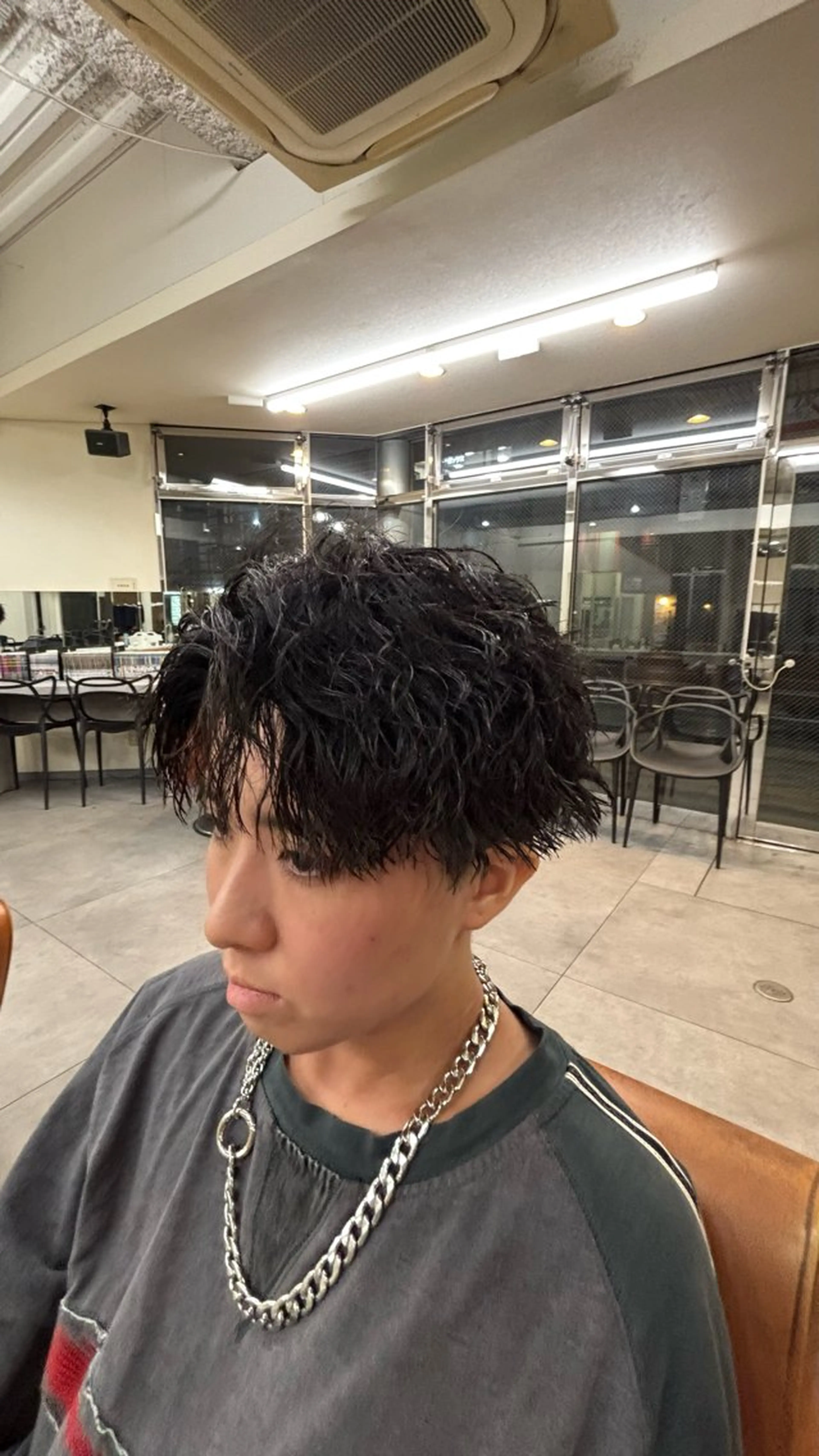 パーマ メンズ 京都駅メンズパーマ /ツイスパ/片山心音のヘアスタイル