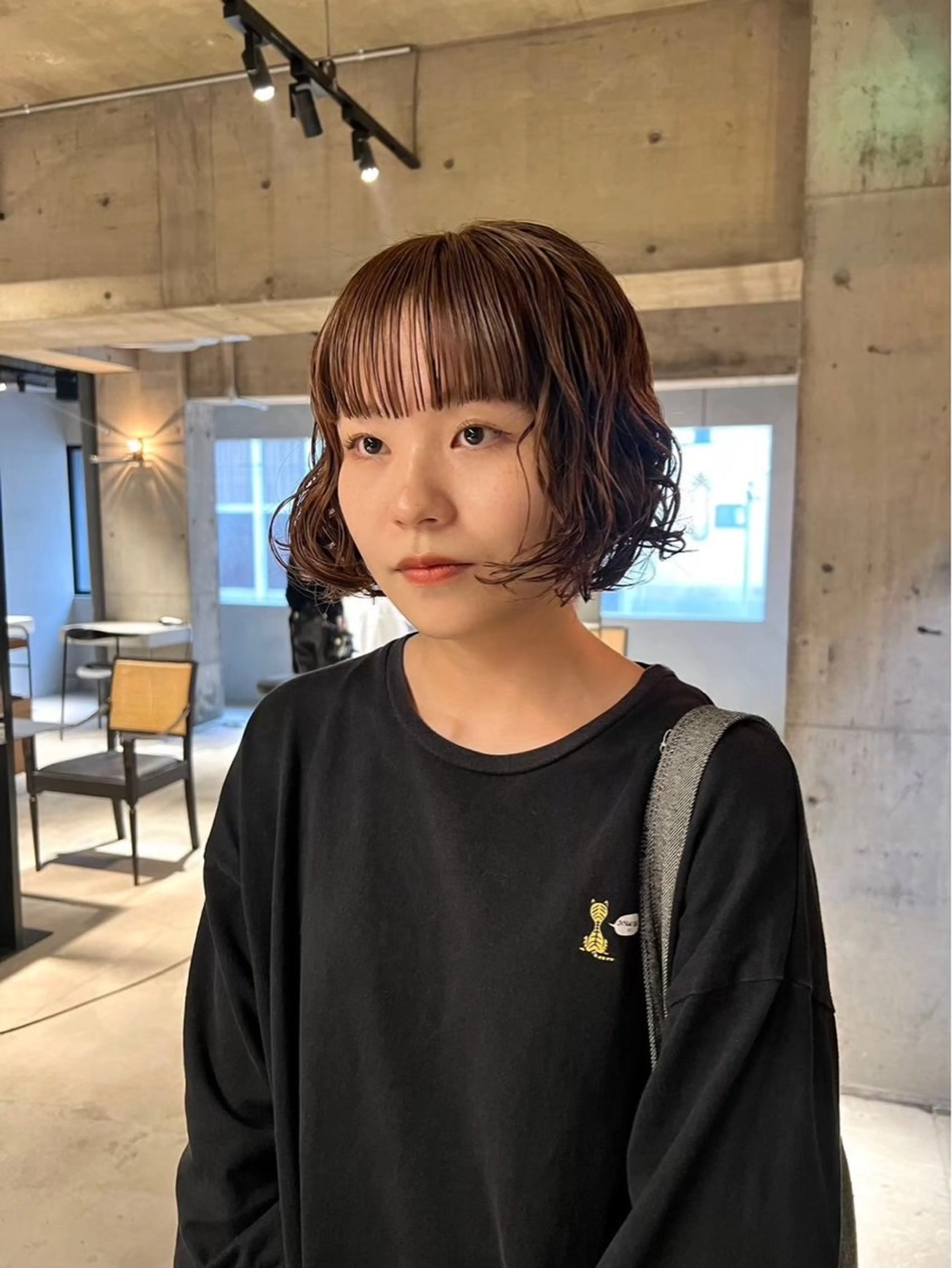 ショート パーマ 中村 衣里のヘアスタイル