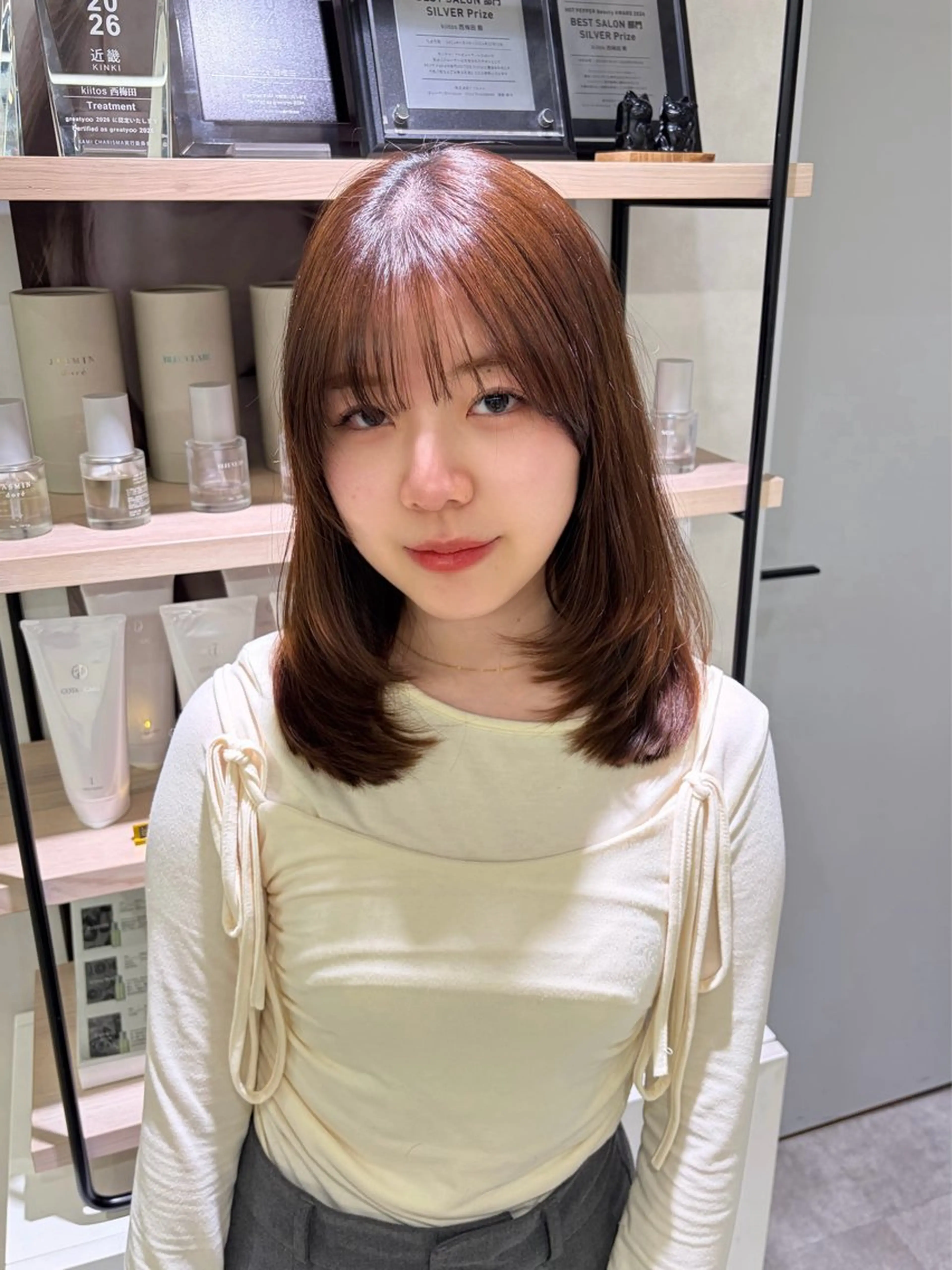 ミディアム ayari🌸西梅田 カットモデル募集中✨のヘアスタイル