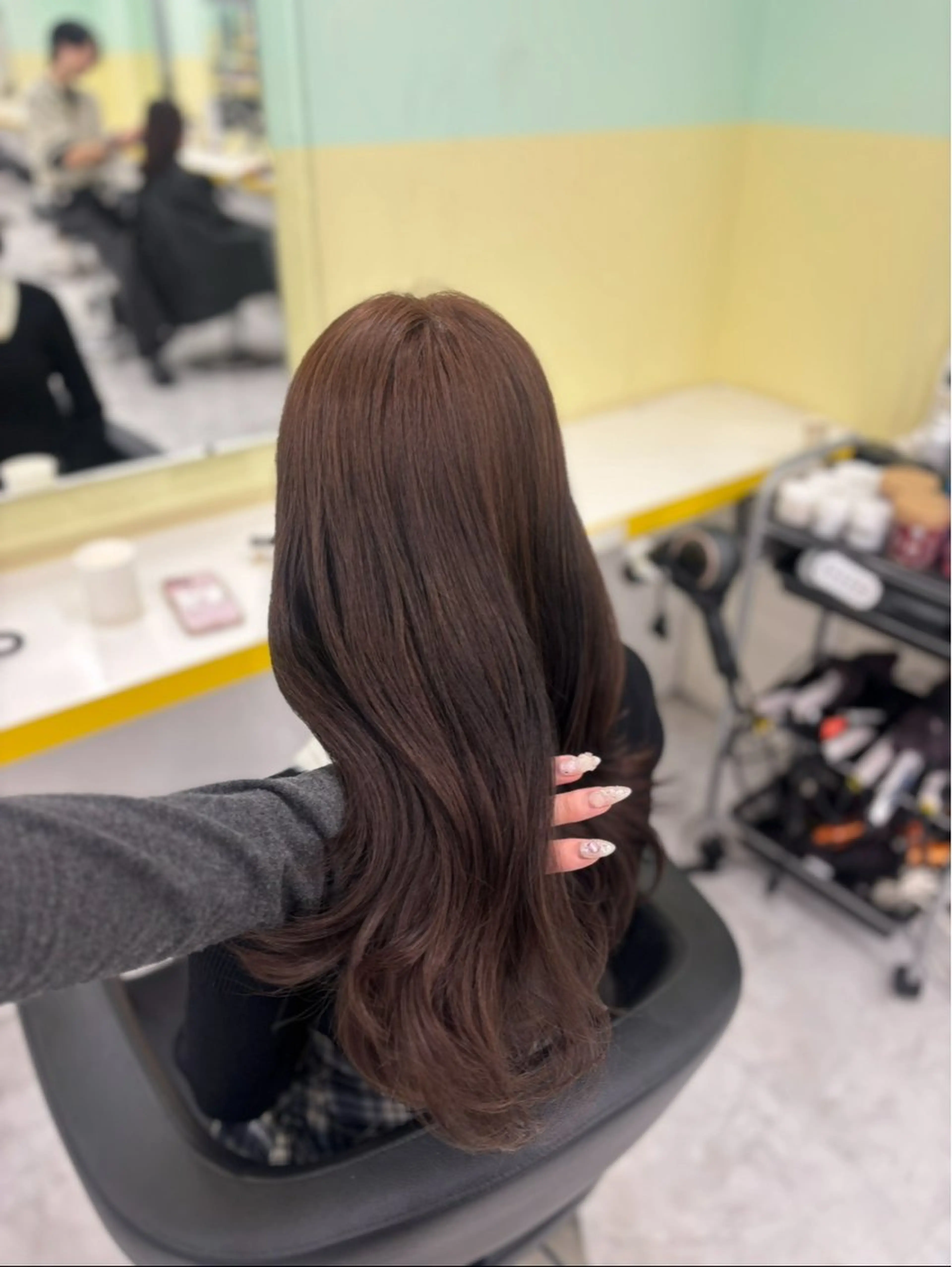 カラー 透明感🫧韓国 🫧hana🫧のヘアスタイル