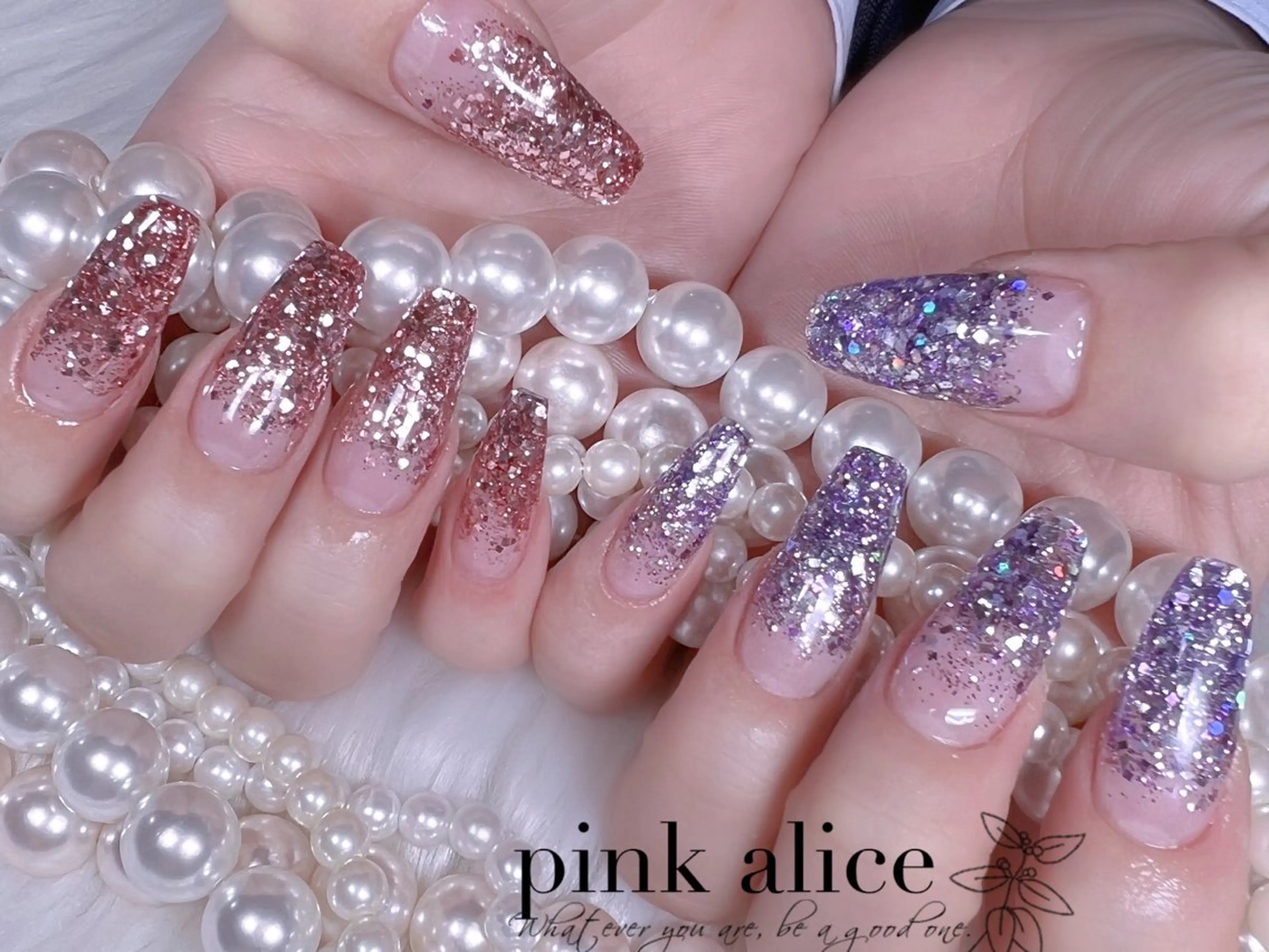 ネイル ハンドネイル nail salon Pink Aliceのネイルデザイン