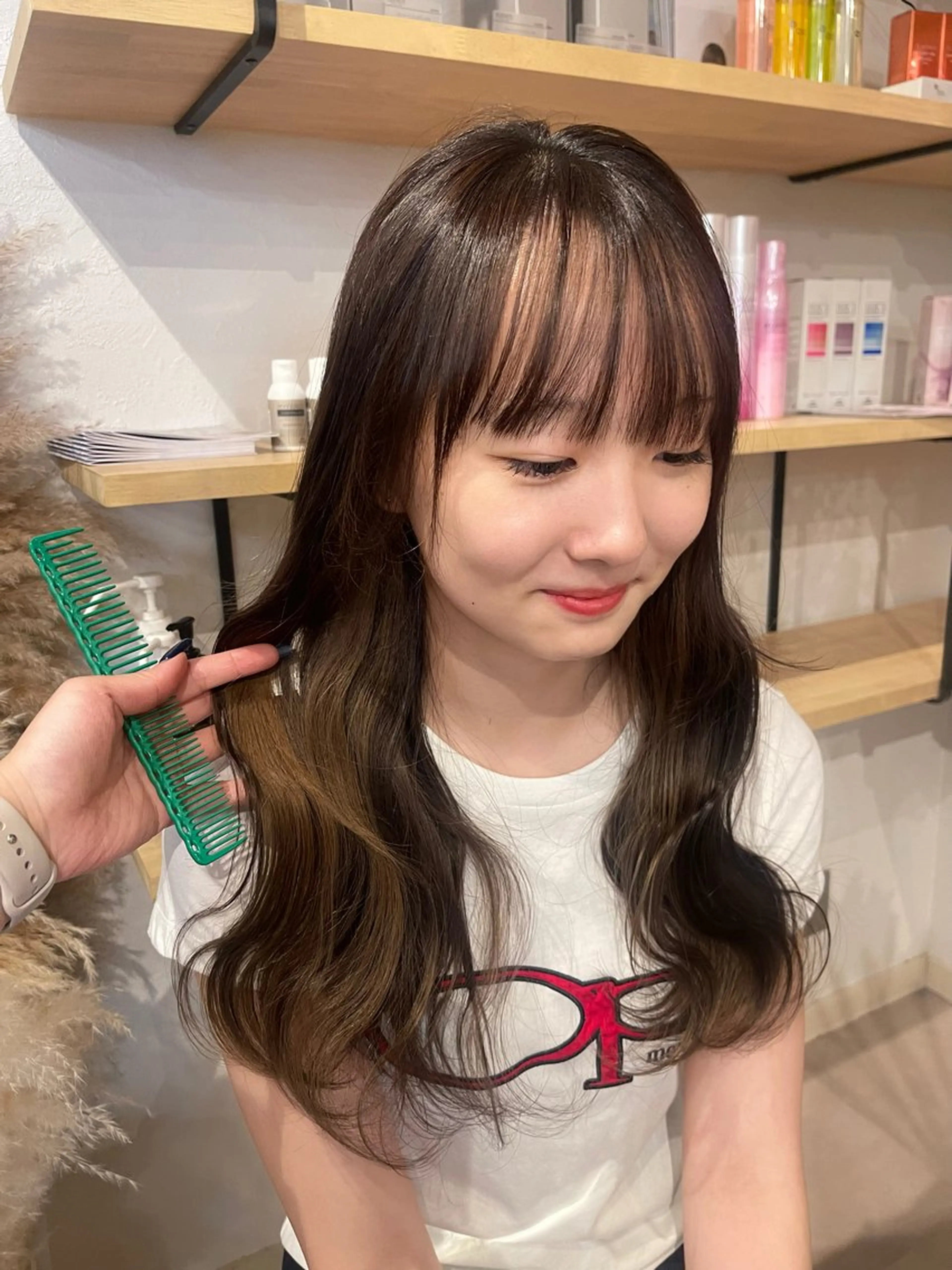 ロング maho/ブリーチ ミルクティー四条大宮のヘアスタイル