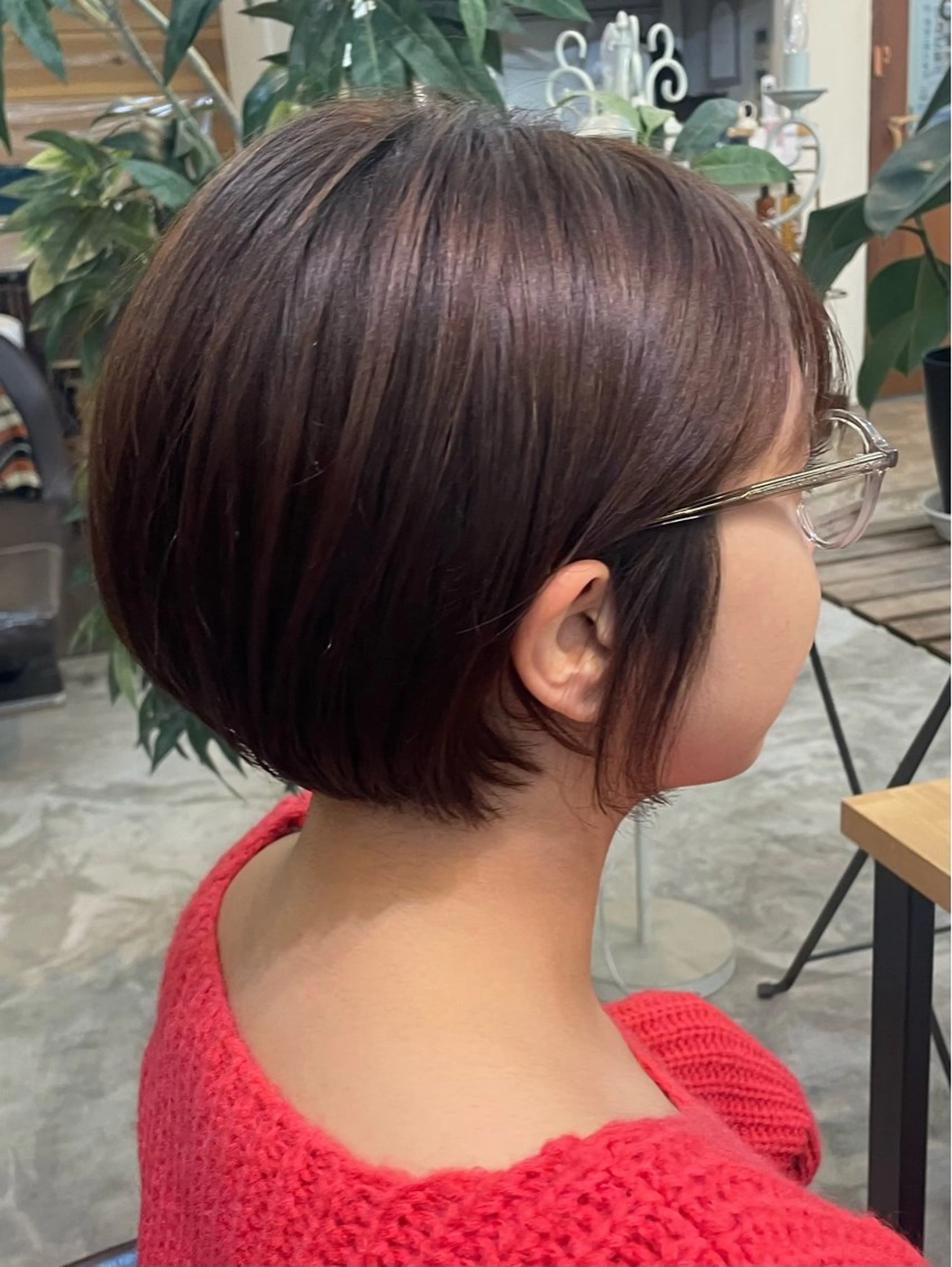 ショート ショートヘア カット ヘッドスパ 艶カラー｜透明感 カラー｜レイヤーのヘアスタイル