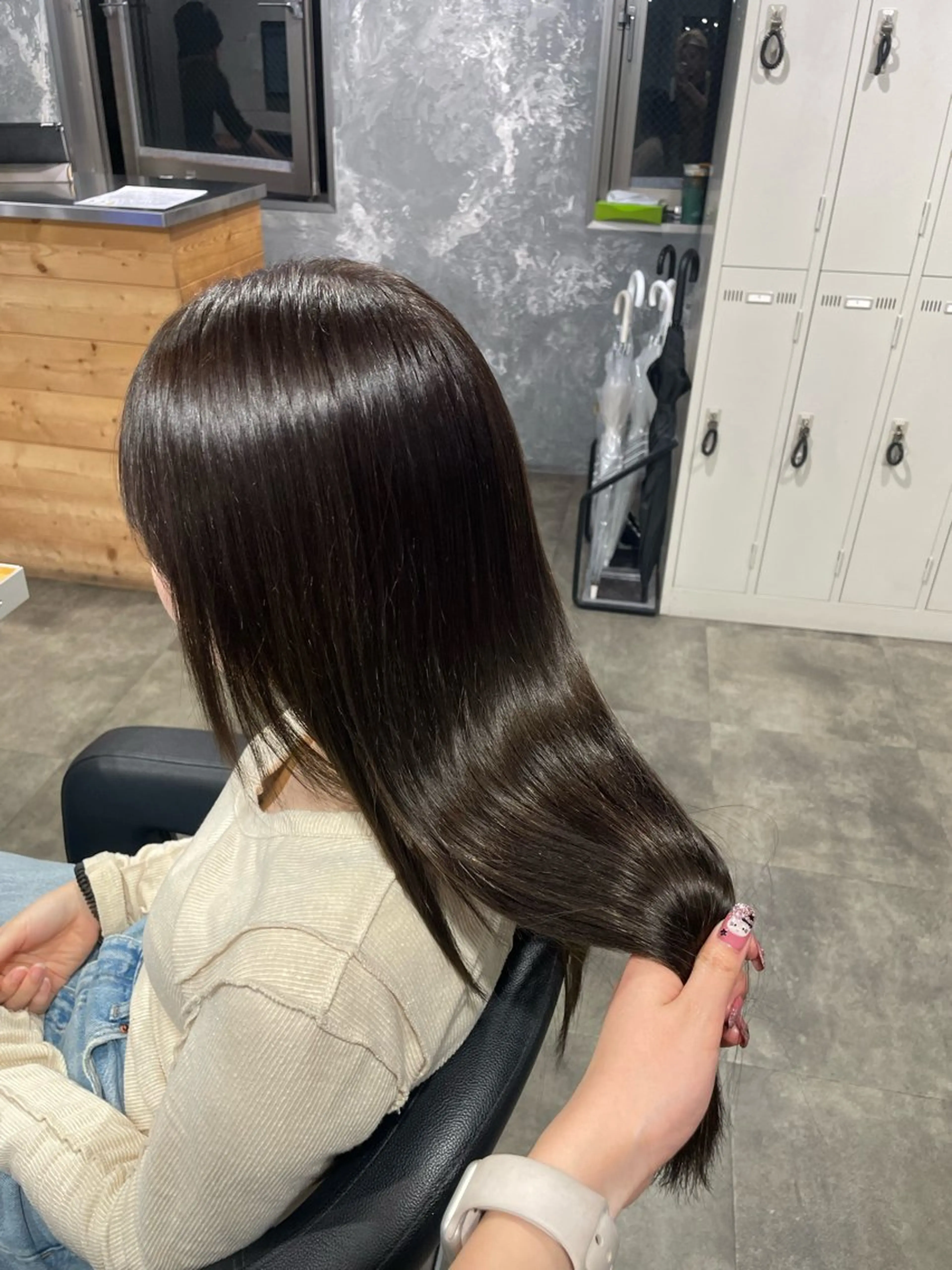 ロング カラー カット ヘアカラー ハイトーン 横浜💞ミオのヘアスタイル