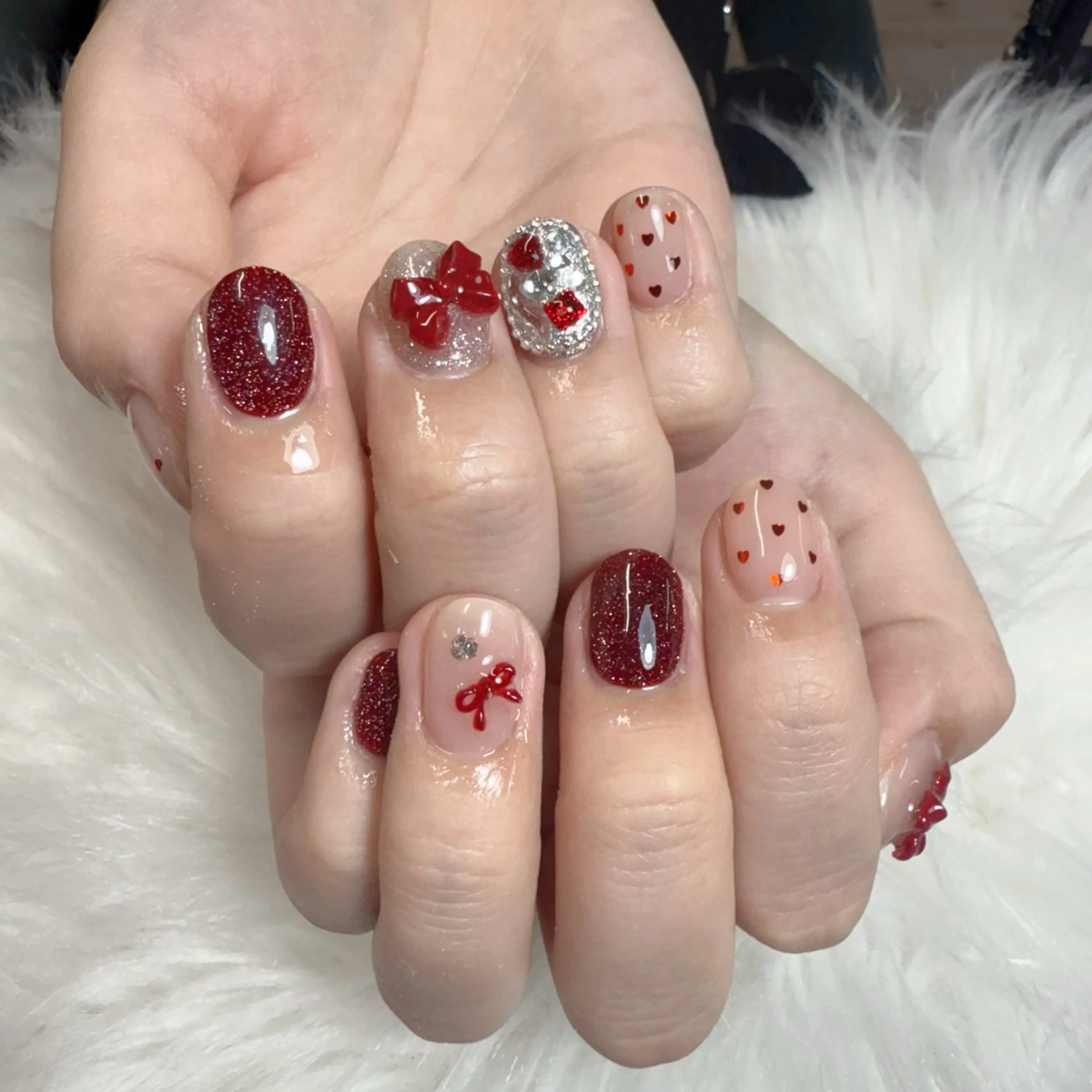 ネイル ハンドネイル 🎀nana🫧 ワンホンネイル🎀のネイルデザイン