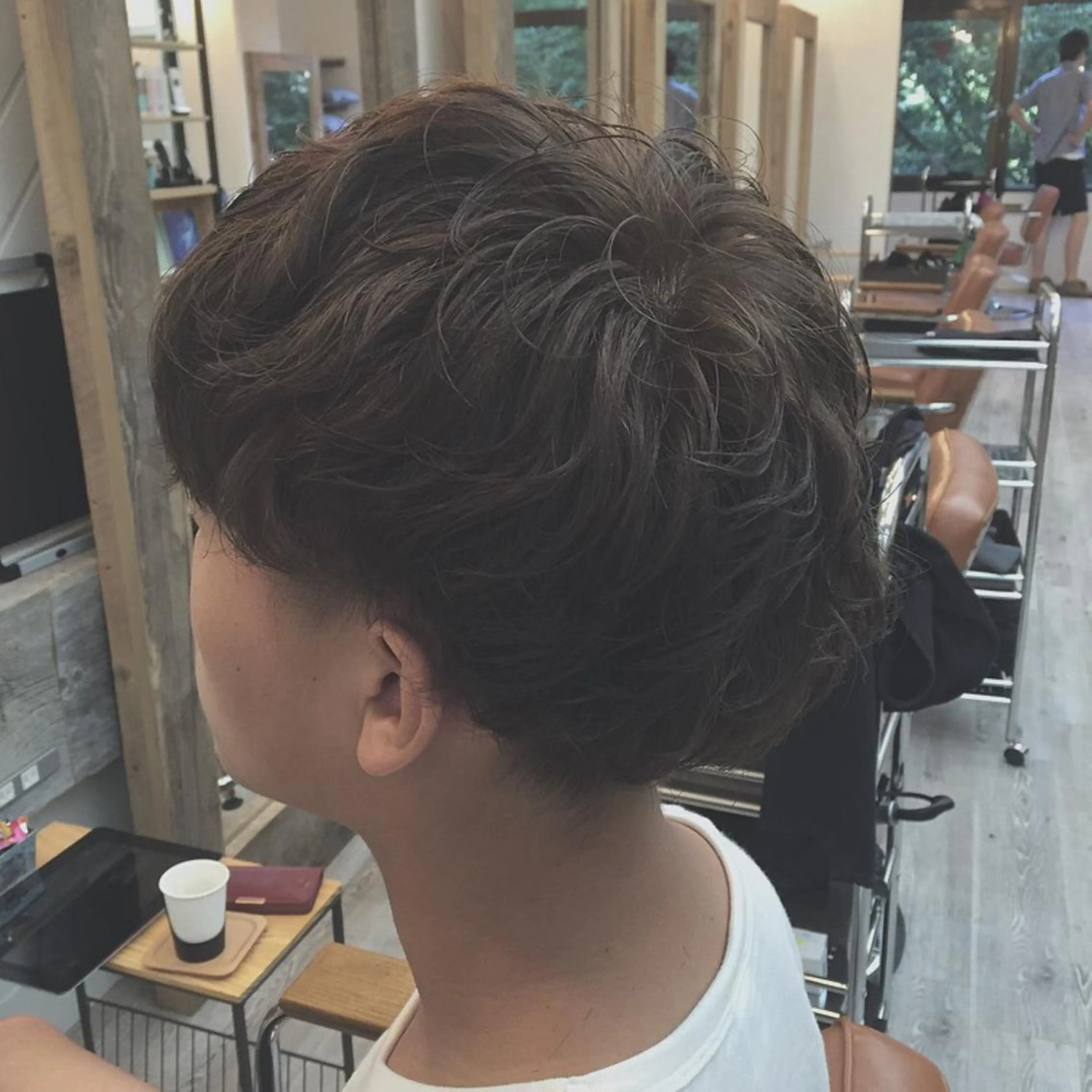 ショート カラー パーマ メンズ 前髪顔周り✂️店長 ❤️アマミヤ❤️のヘアスタイル