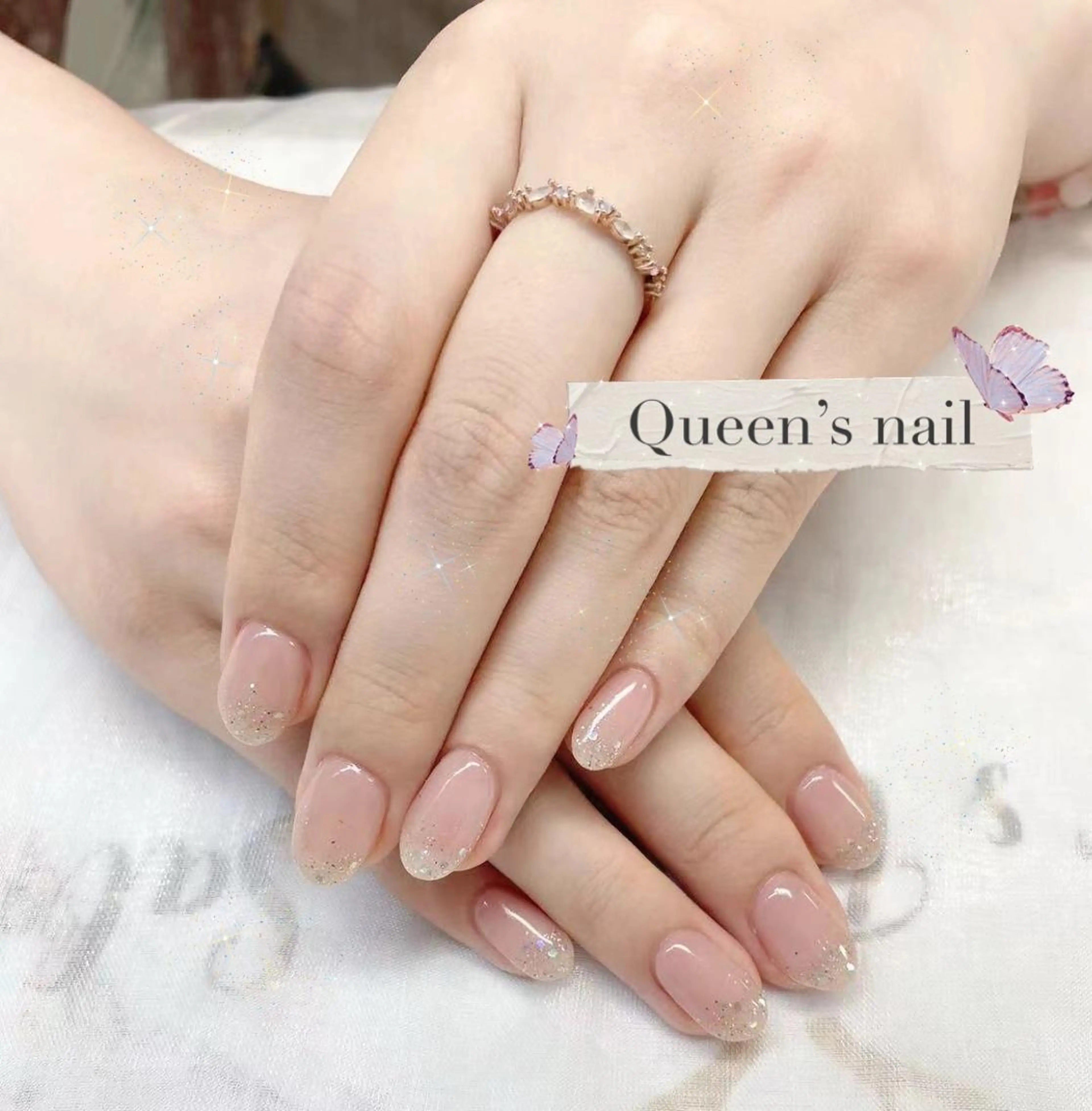 ネイル ラメ(グリッター) ラメグラデーション Queen’s 歌舞伎町店のネイルデザイン