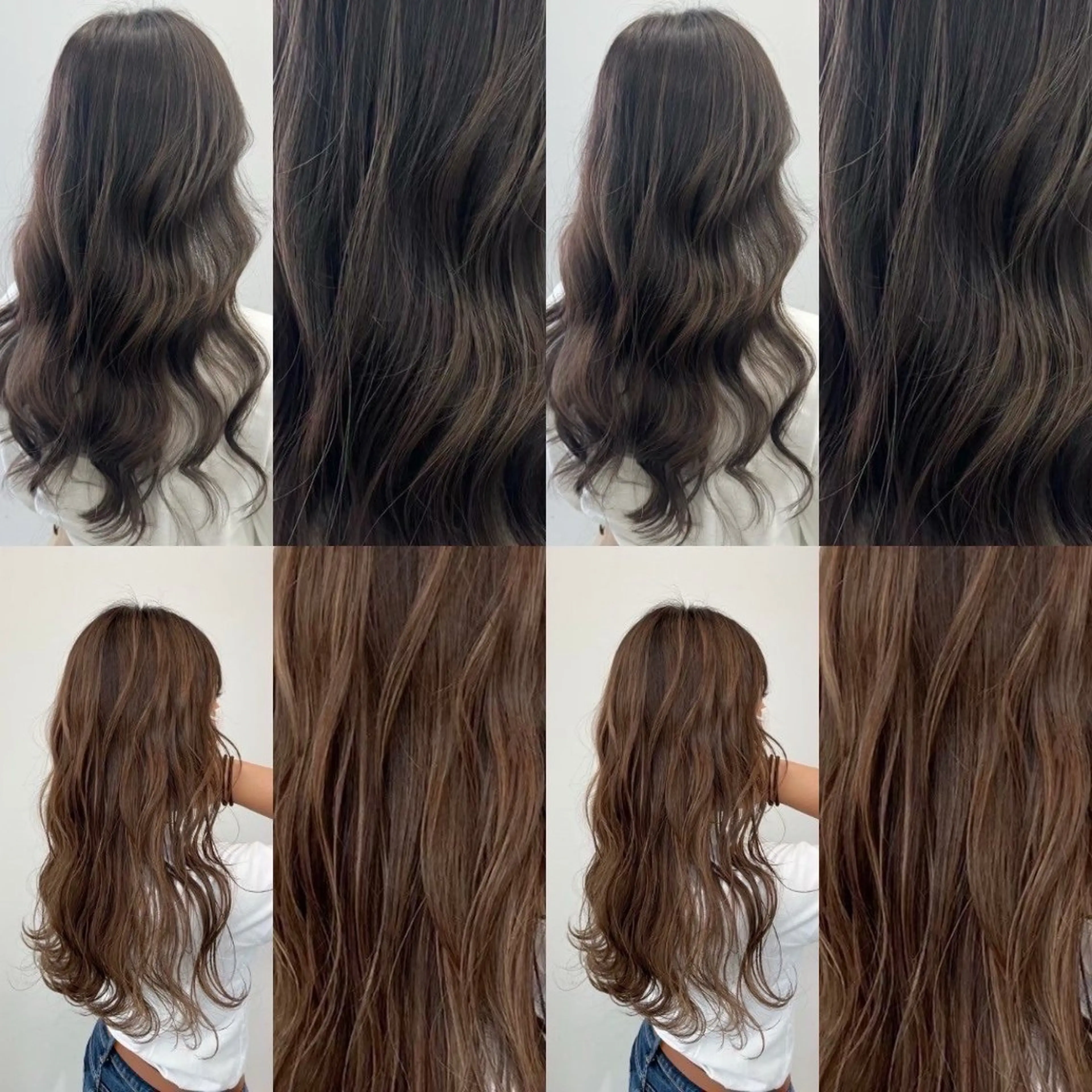 ロング カラー ヘアカラー ✨韓国艶髪✨ケア ブリーチ🫧アキラのヘアスタイル