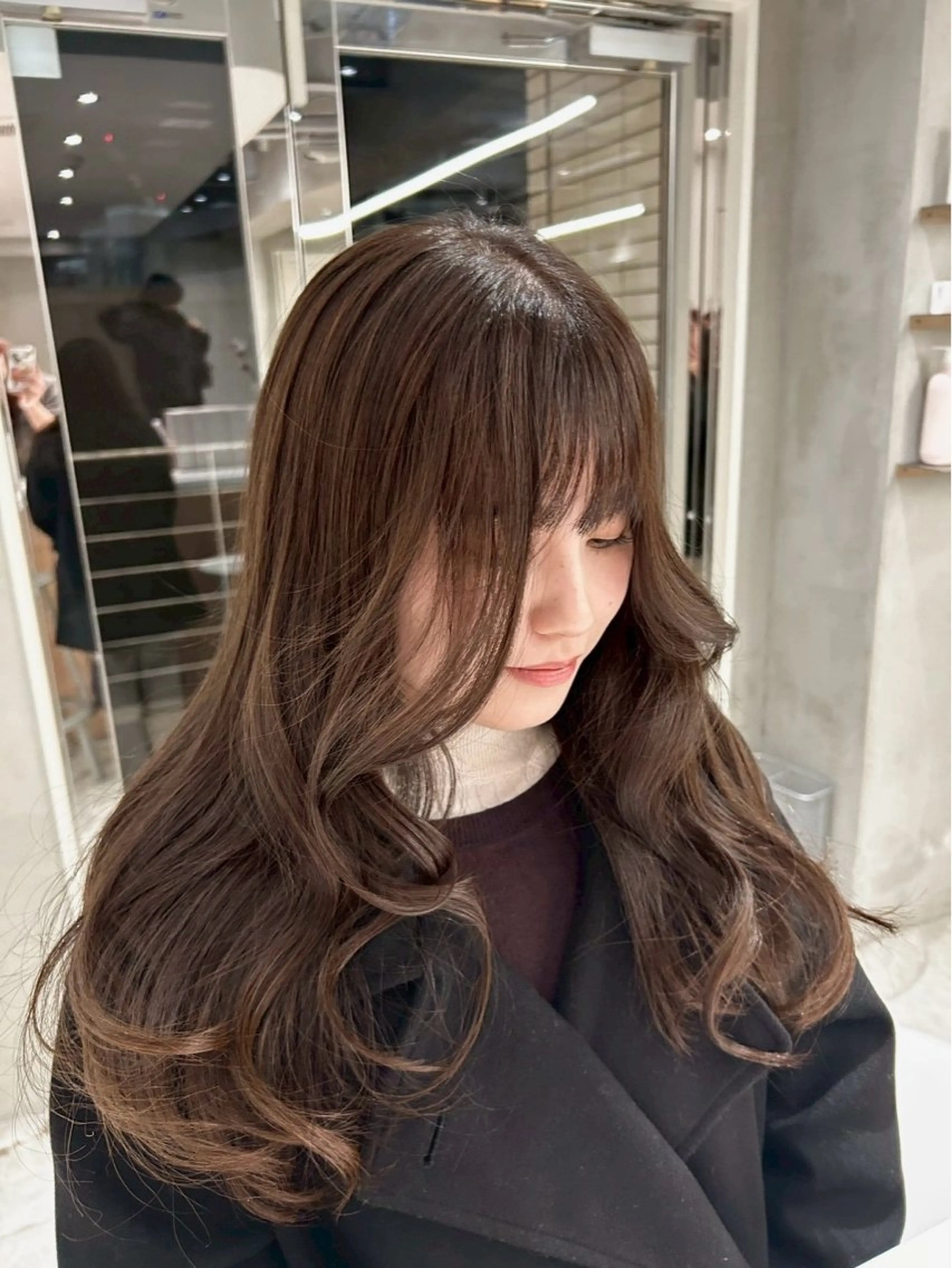 ロング ヘアカラー 透明感カラー🪽 ゆうかのヘアスタイル