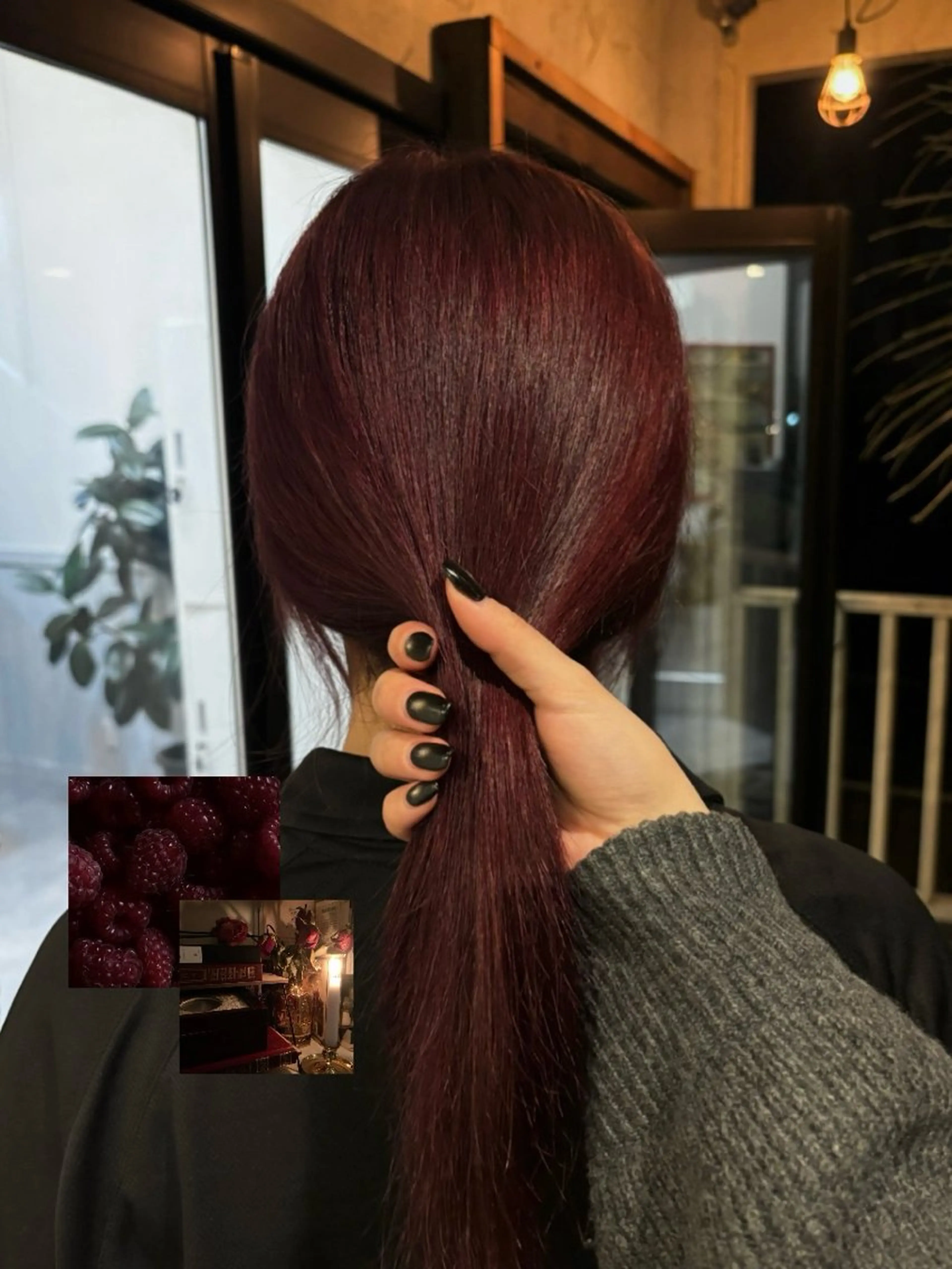 セミロング カラー レッドカラー カット ヘアカラー トリートメント TAP /金沢市 瀧川優羽 ໒꒱· ﾟのヘアスタイル