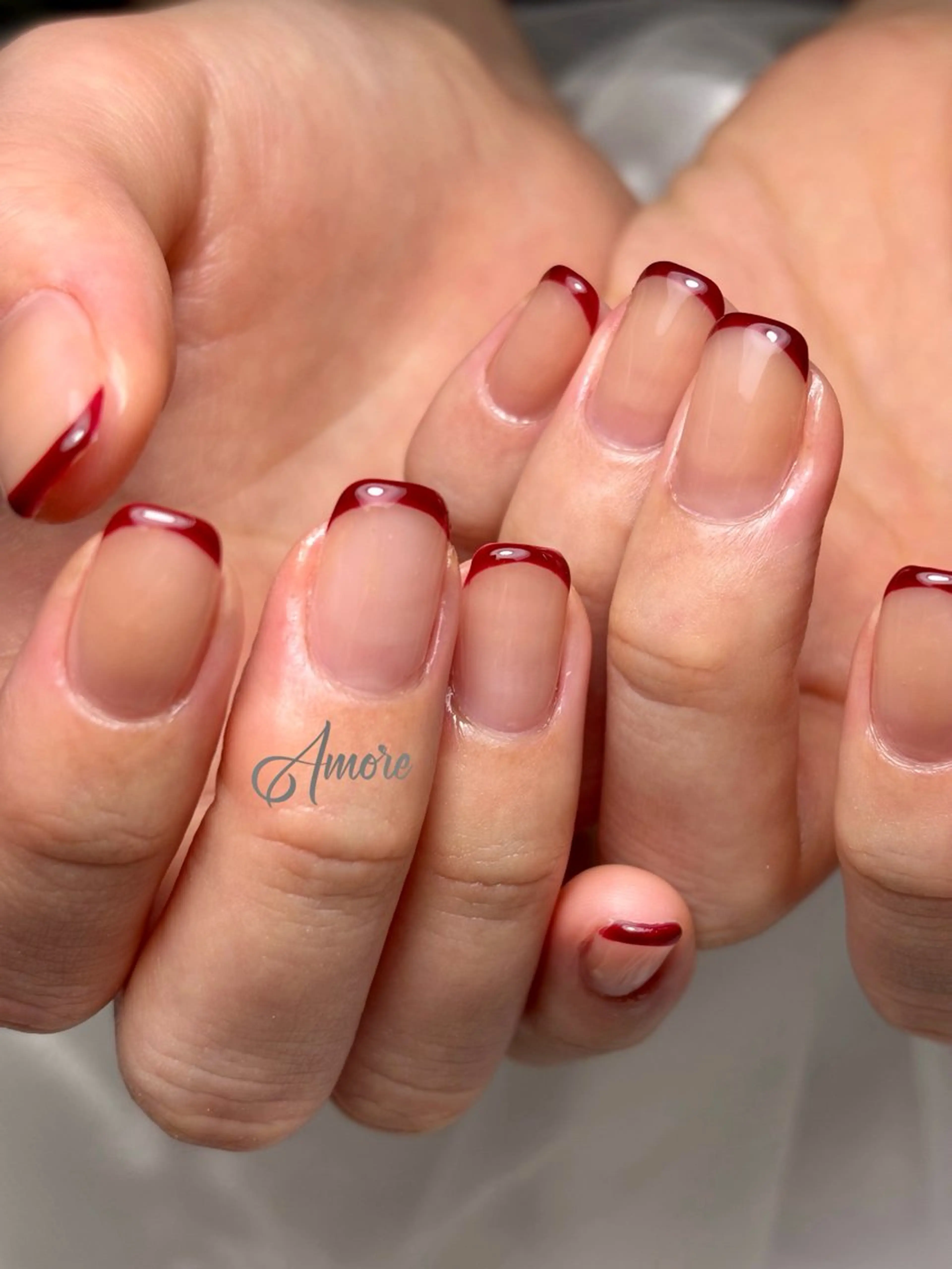 🍀フレンチネイル(ベースクリア)🍀の写真