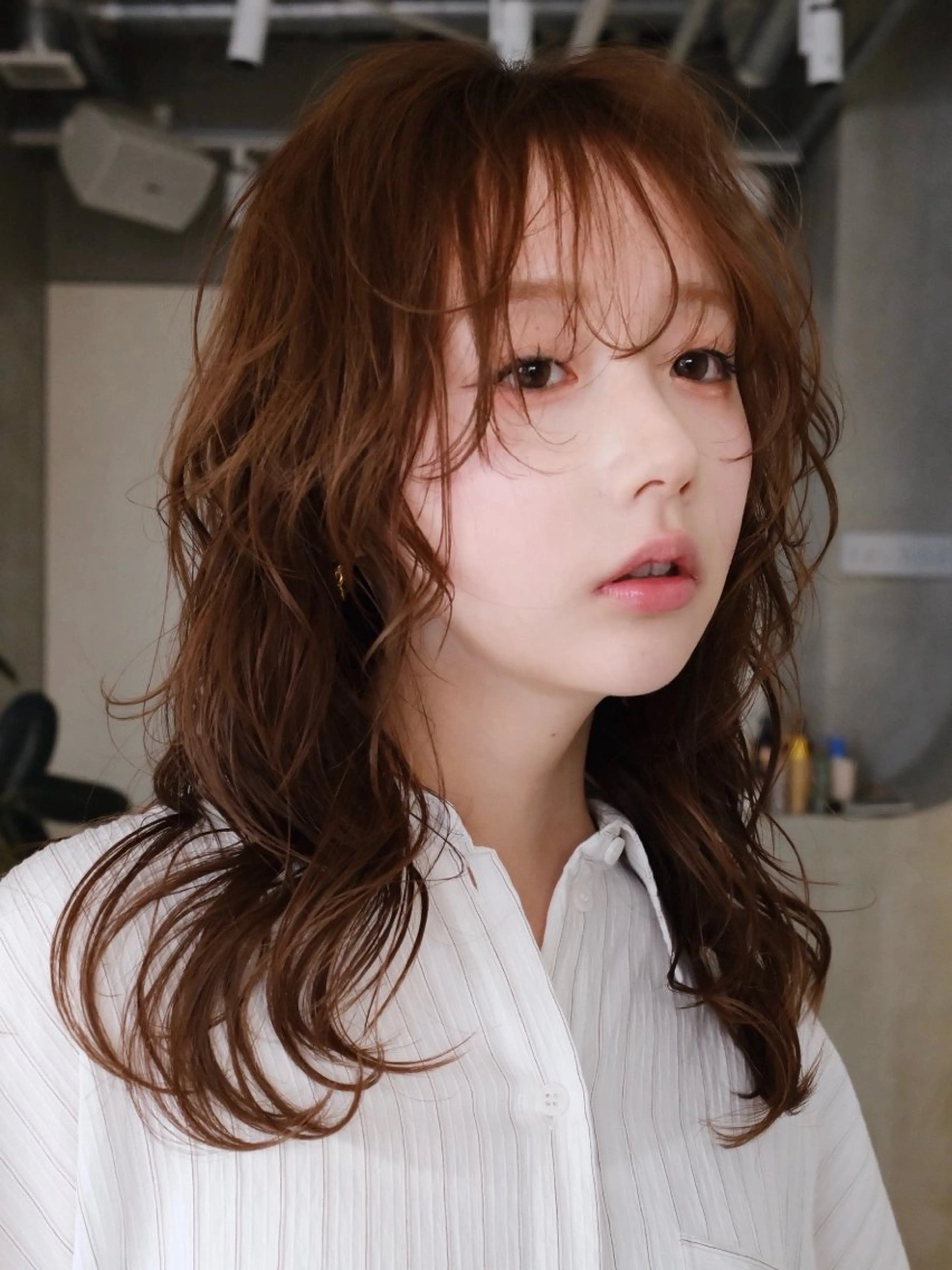 ロング レディース／メンズ パーマ特化／内山遥斗のヘアスタイル