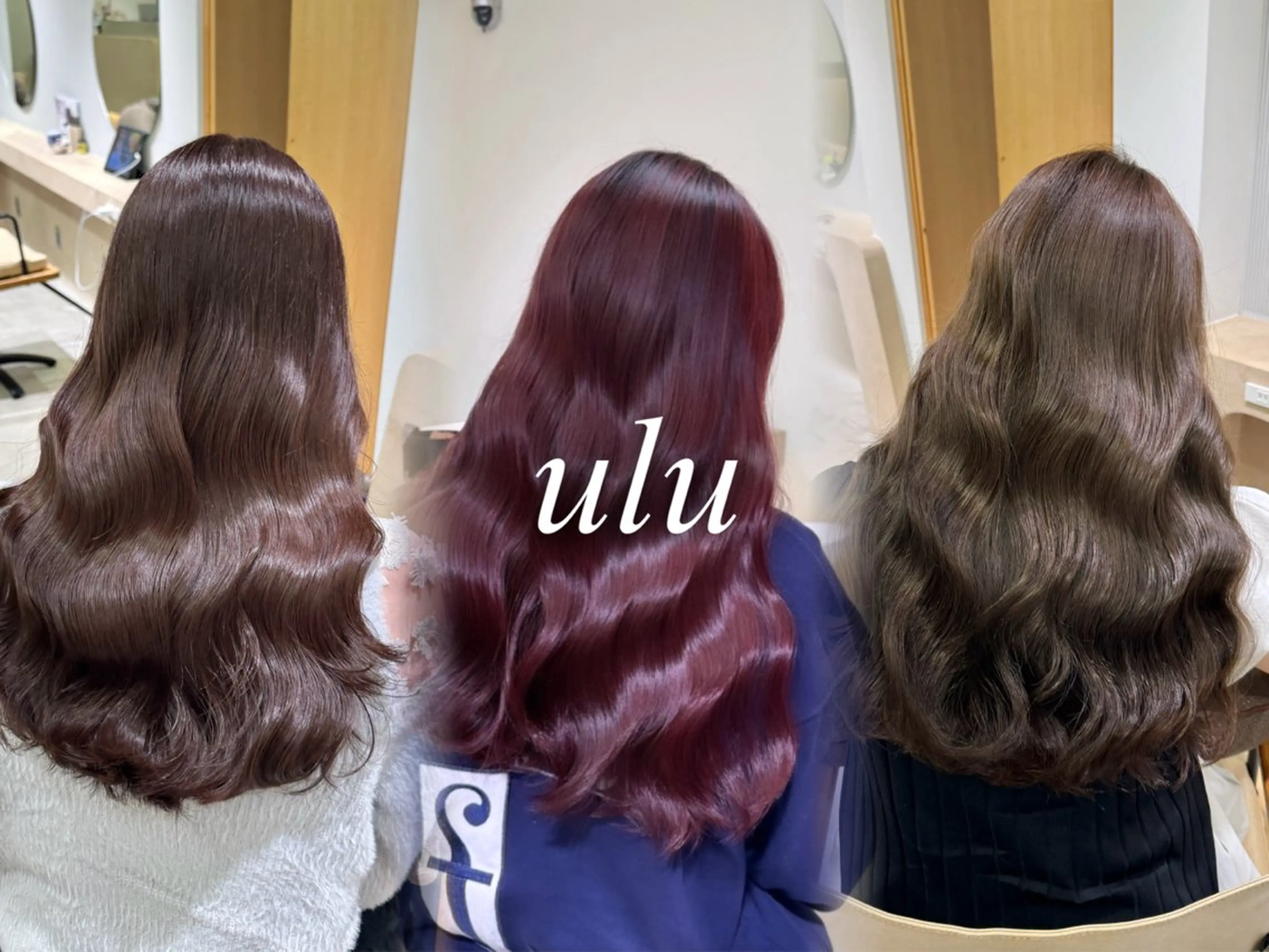 カラー ヘアカラー トリートメント ulu名古屋栄所属・落合しほ/韓国ヘア/ 髪質改善/縮毛矯正のヘアスタイル