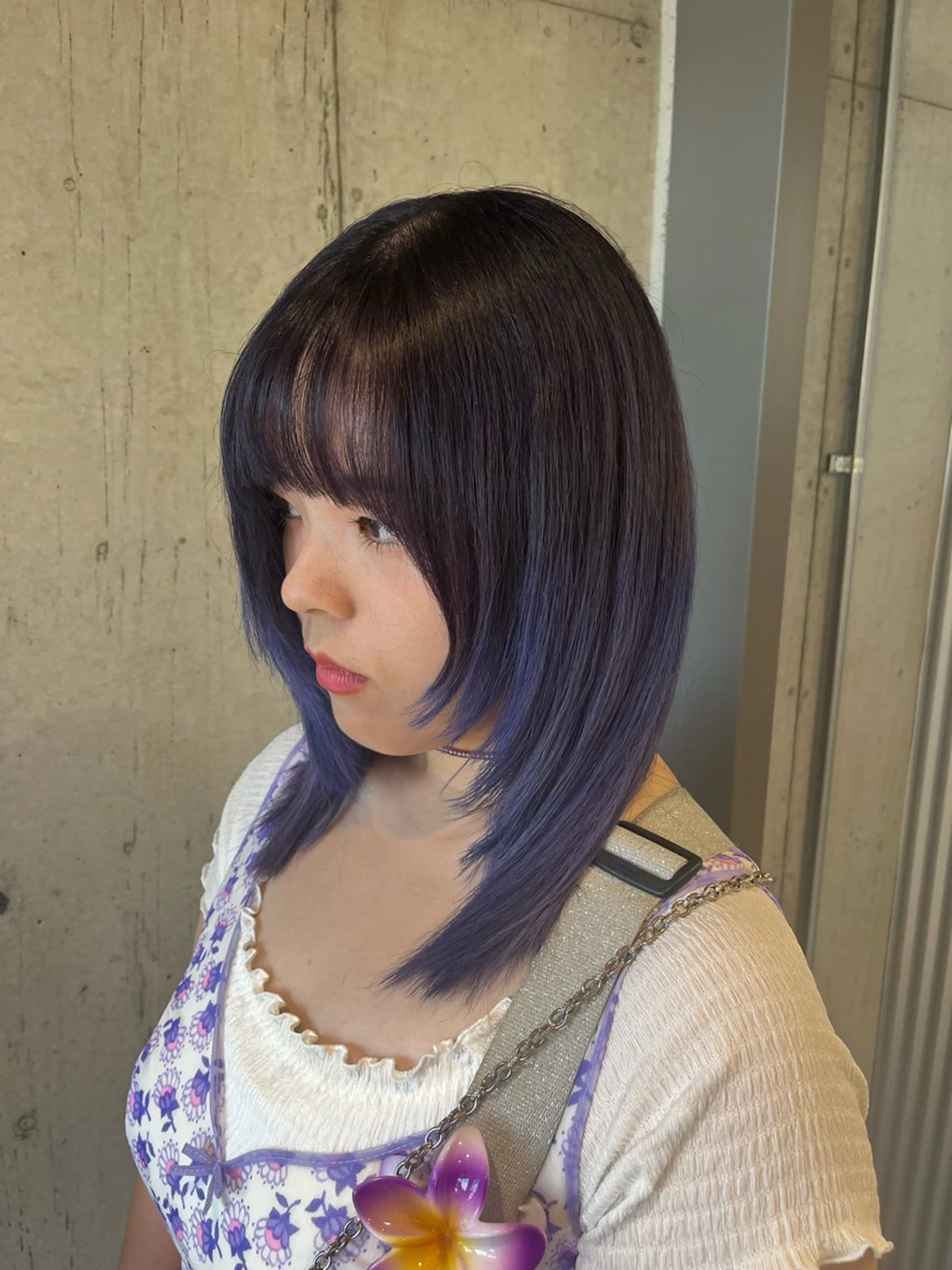 セミロング カラー ヘアアレンジ カット ヘアカラー トリートメント ボブ×透明感カラー 特化・リクト💥のヘアスタイル