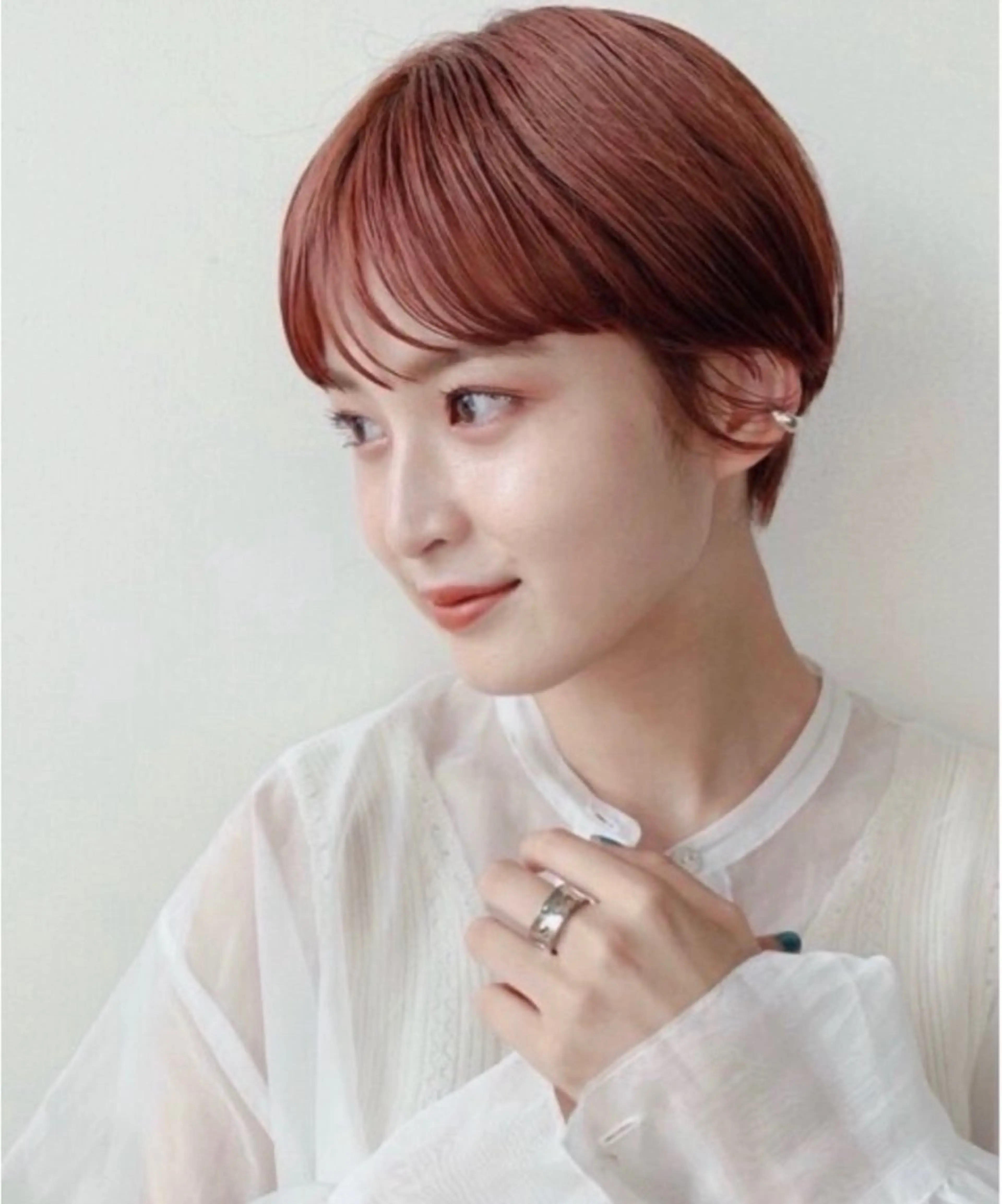 ショート カラー 丸みショート ショートヘア ダメージレス美容師 🌱水島侑理のヘアスタイル