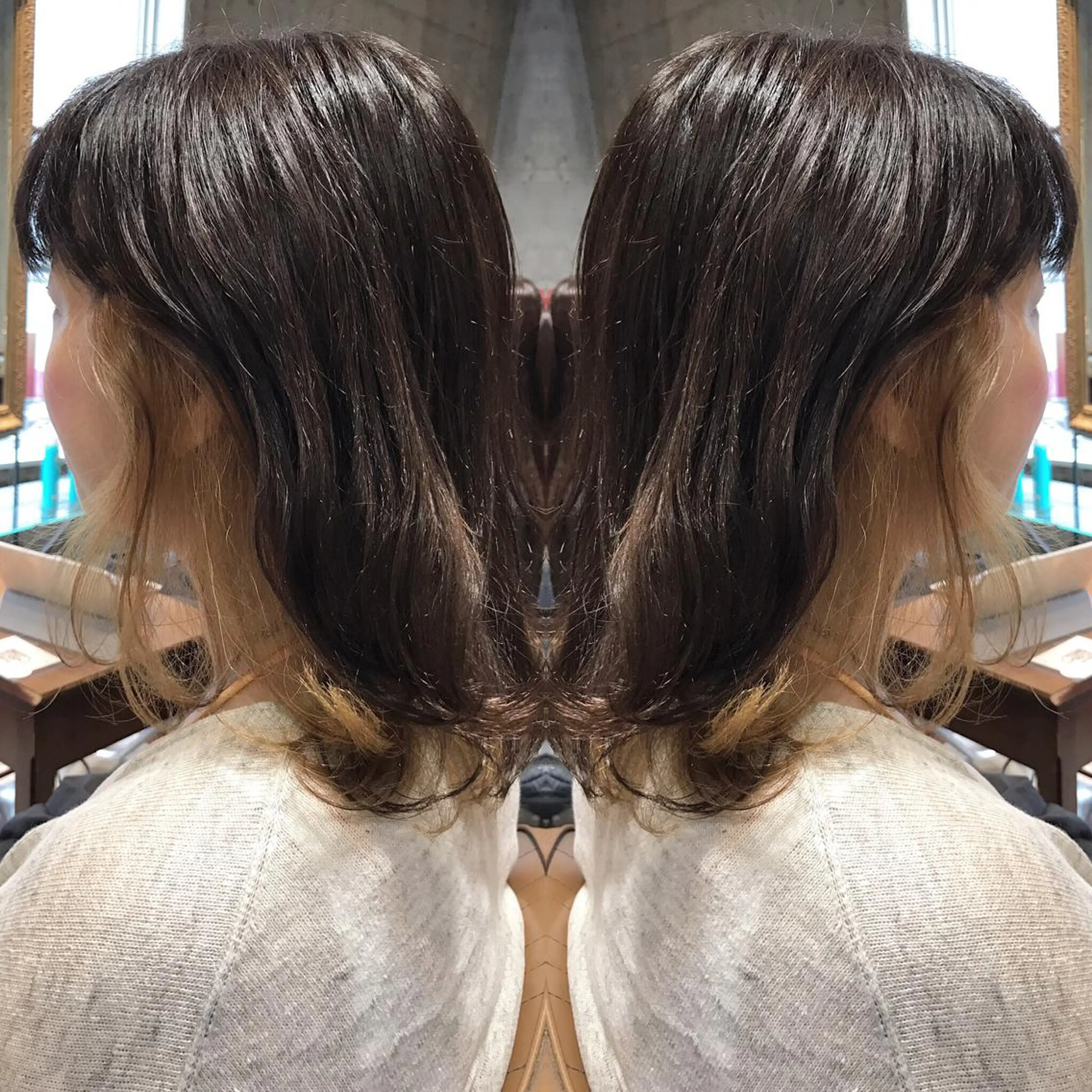 ショート カラー パーマ ヘアアレンジ メンズ キッズ ネイル マツエク・マツパ メンズインナーカラー ダブルカラー インナーカラー サロンドミルク 原宿のヘアスタイル