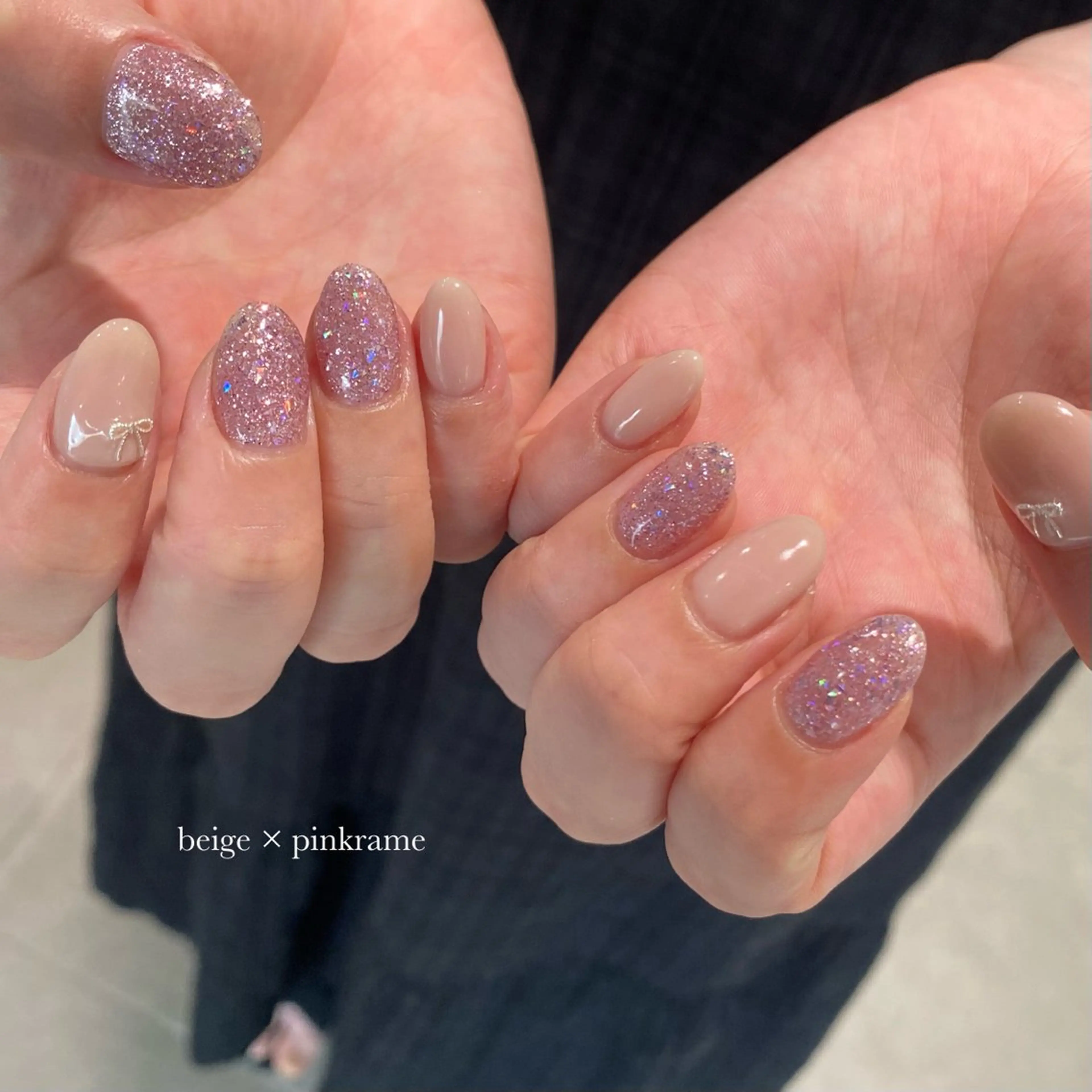 ネイル ラメ(グリッター) ハンドネイル WAVY airiのネイルデザイン