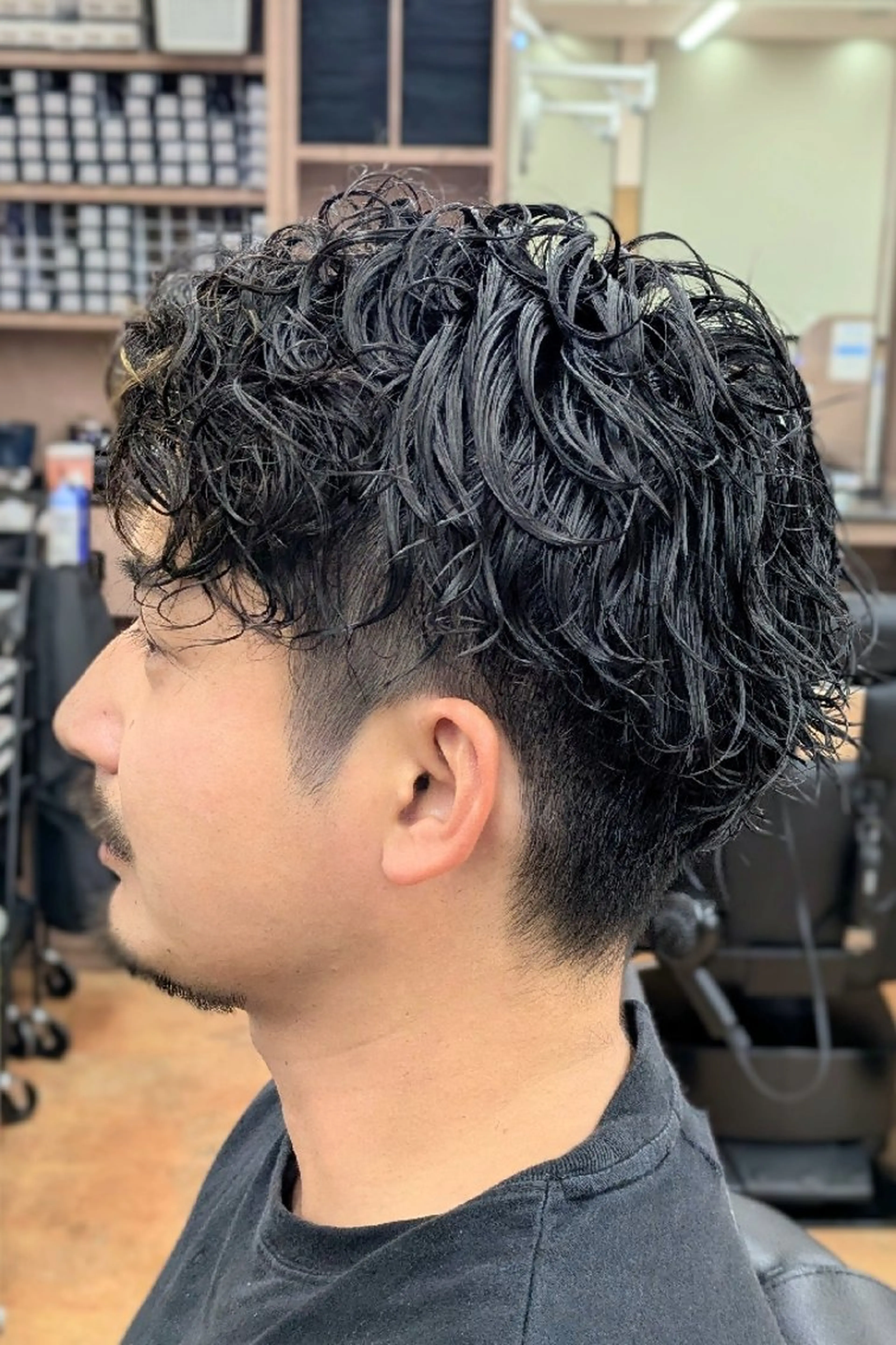 ショート パーマ 理容プラージュ燕三条 福井のヘアスタイル