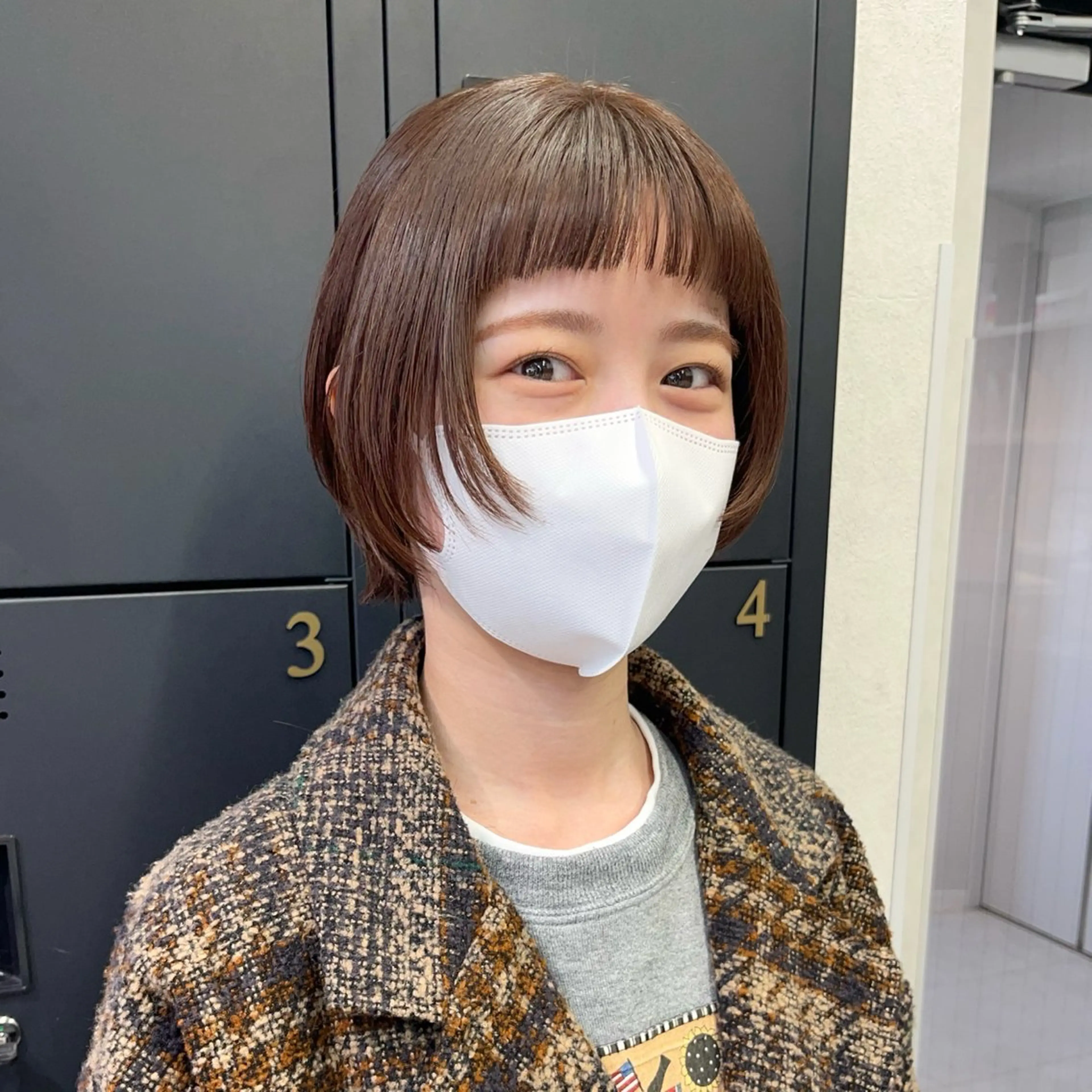 ショート カラー ショートボブ ブリーチ ブラウンカラー ココアブラウン ブリーチなしカラー カット ヘアカラー トリートメント 初めてのショート お任せください✂️のヘアスタイル