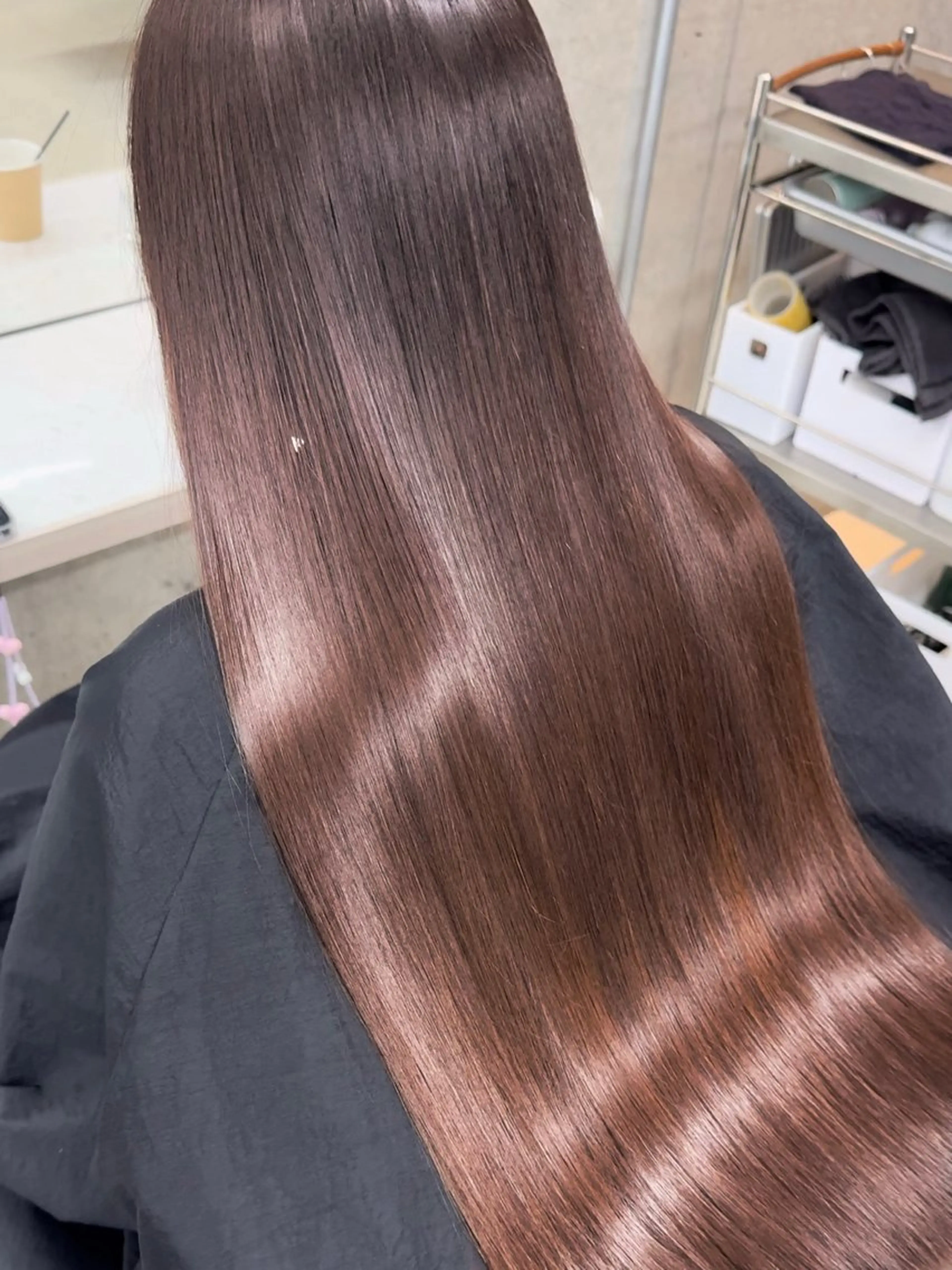 ロング 縮毛矯正 うる艶ヘア♡韓国好き 透明感　shotaのヘアスタイル