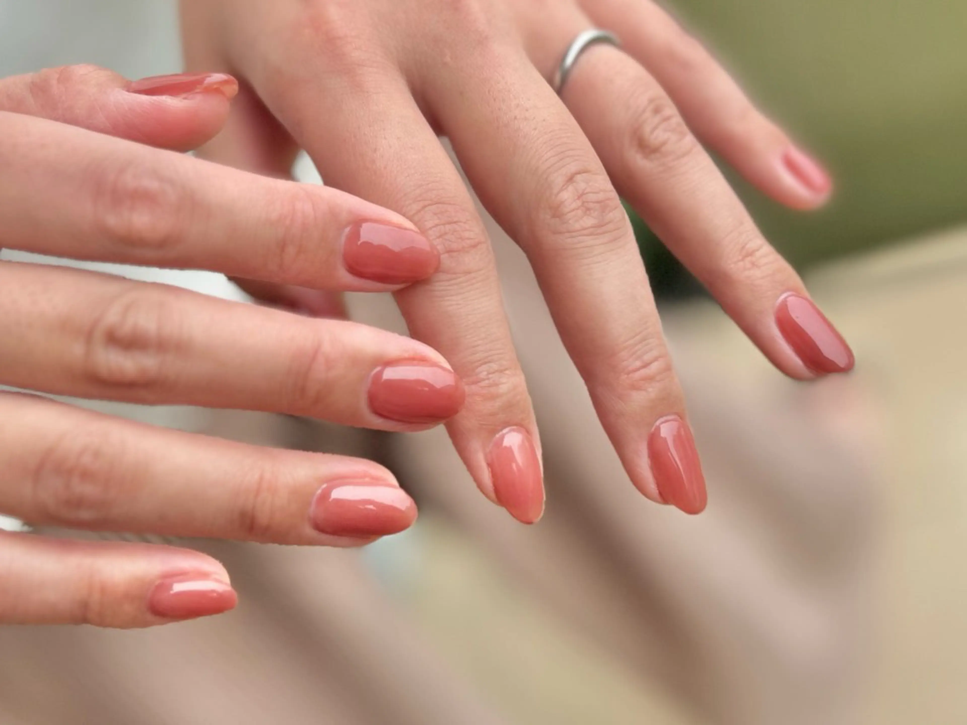 ネイル ワンカラーネイル ハンドネイル amo_nail 岡山市南区自宅ネイルのネイルデザイン