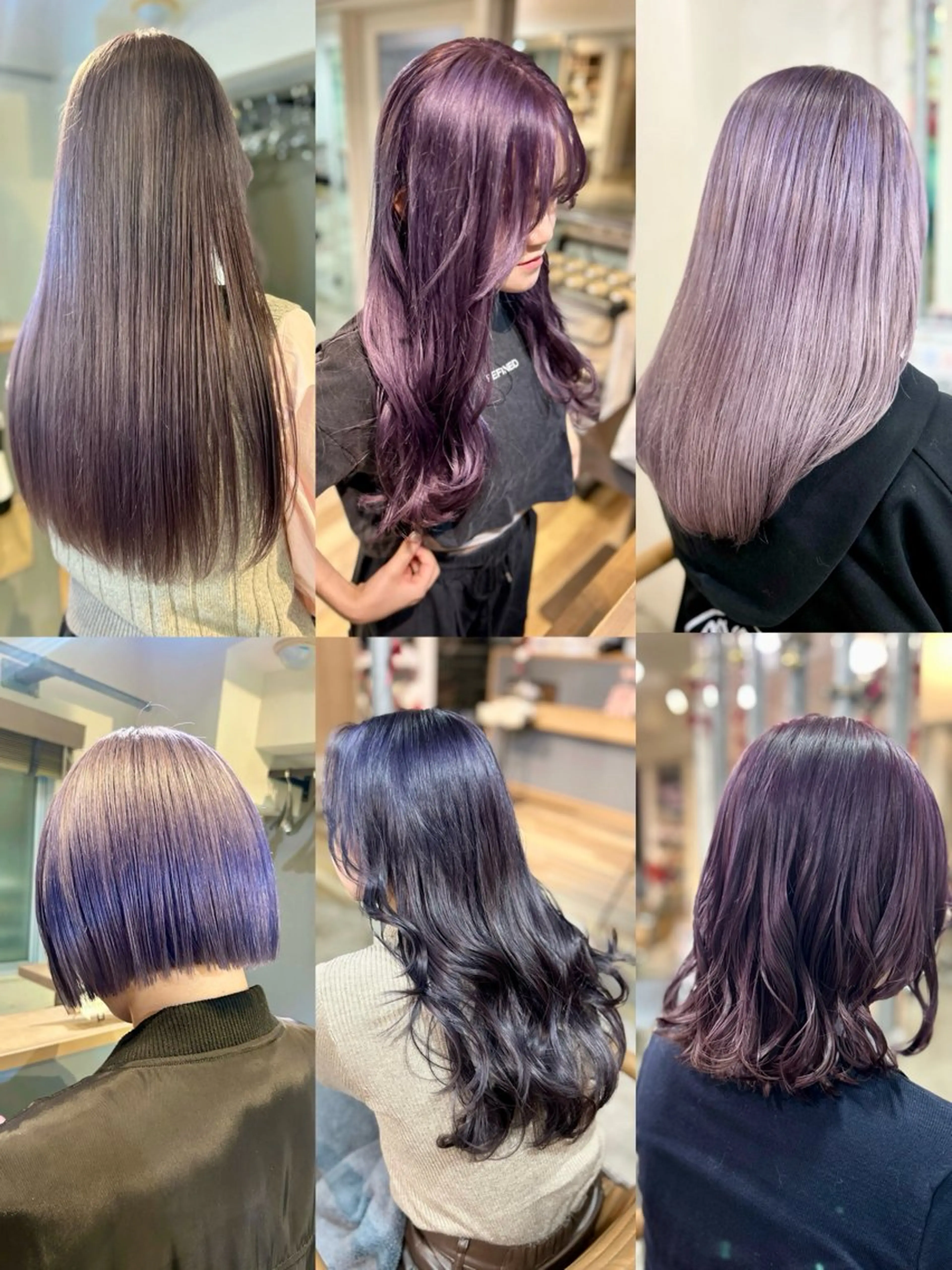 カラー ブリーチ 透明感カラー グレージュ ラベンダーカラー シルバー ヘアカラー 🤎指名No.1原宿 表参道coii日向花のヘアスタイル