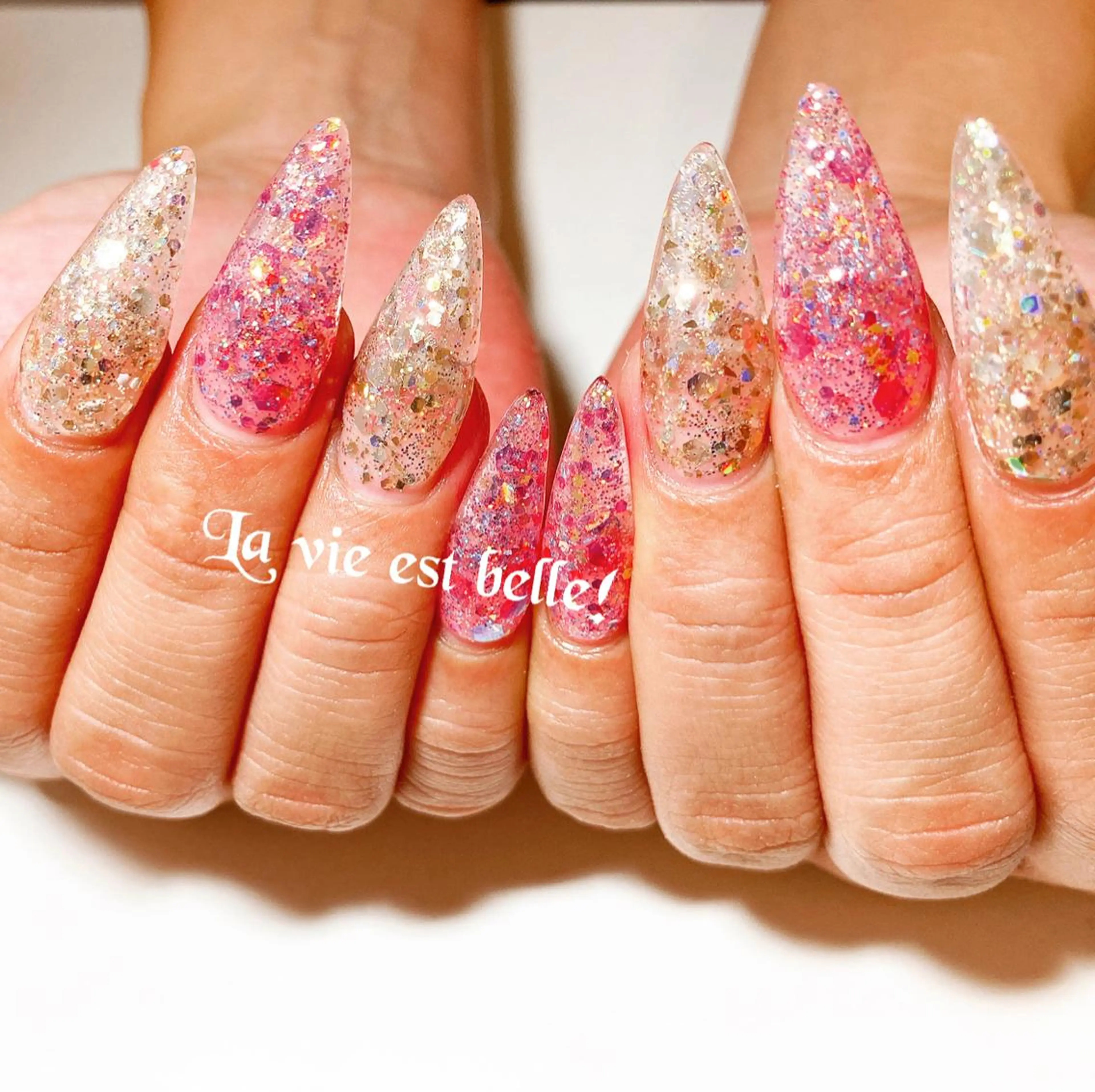 ネイル スカルプネイル アトリエ ラヴィエベルのネイルデザイン