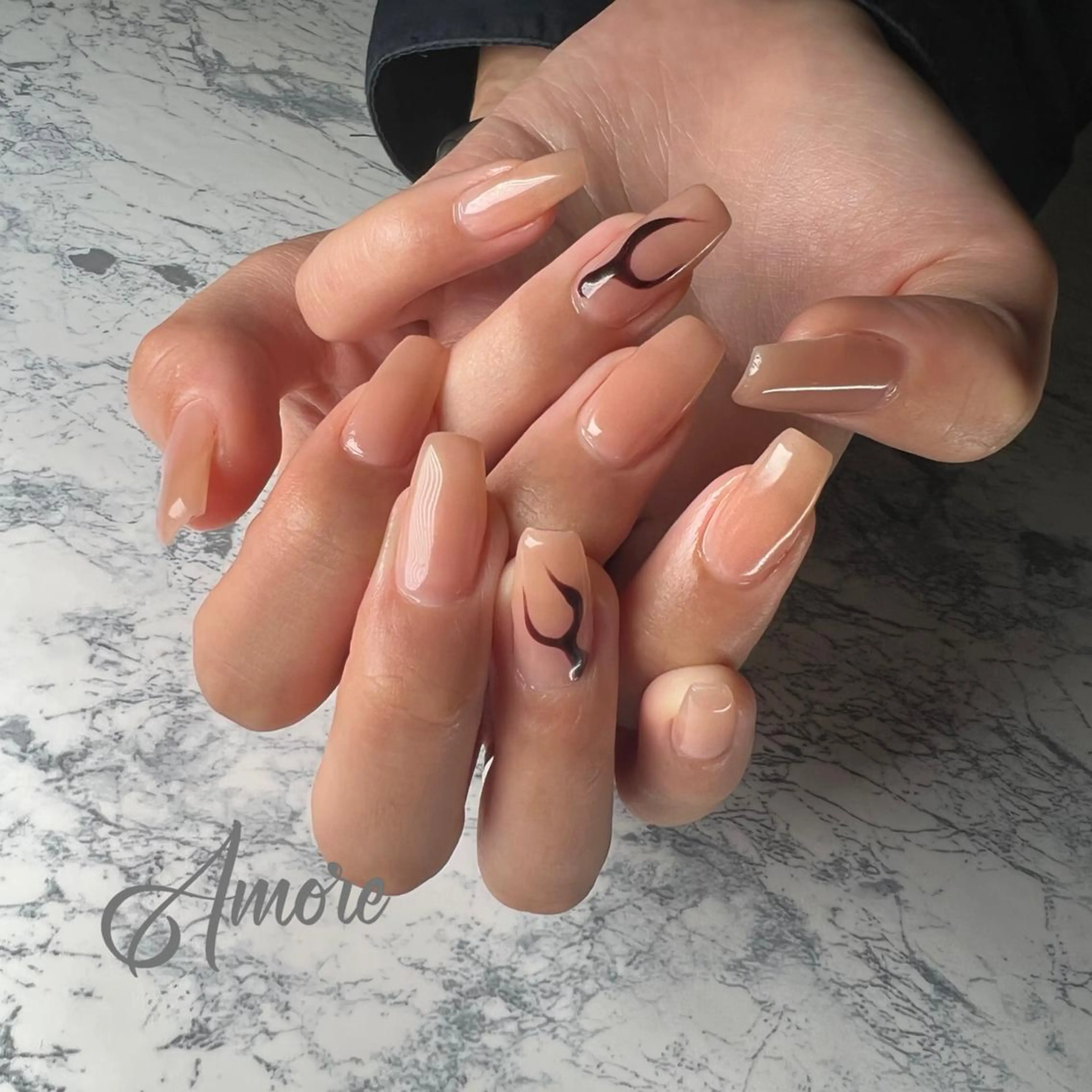 ネイル ジェルネイル 氷ネイル・うるうるネイル マグネットネイル ミラーネイル ニュアンスネイル You kyehwaのネイルデザイン