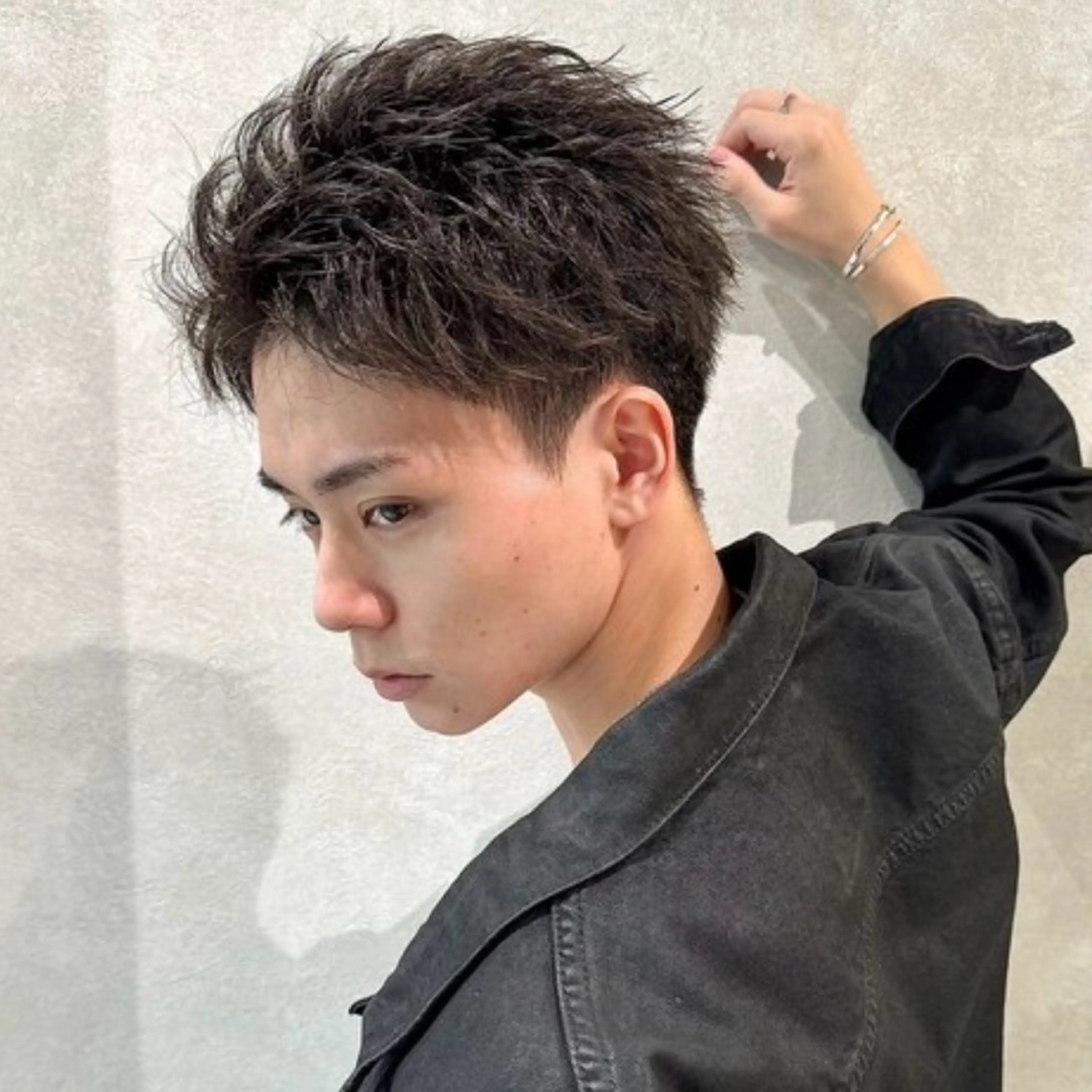 パーマ メンズ カット パーマ ハイトーン/パーマ/ メンズ / 櫻本🌐のヘアスタイル