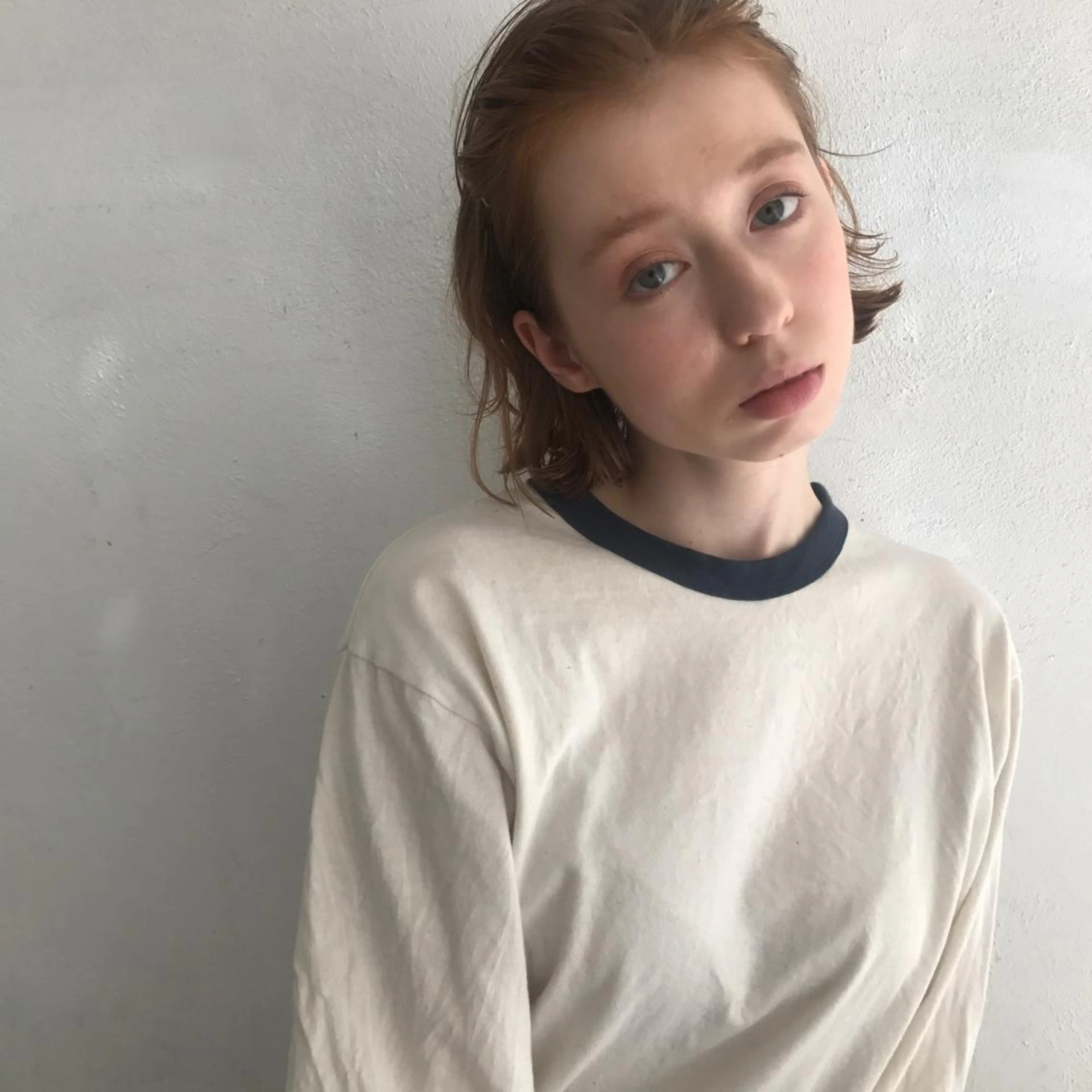 ミディアム パーマ 末永 穂奈美のヘアスタイル