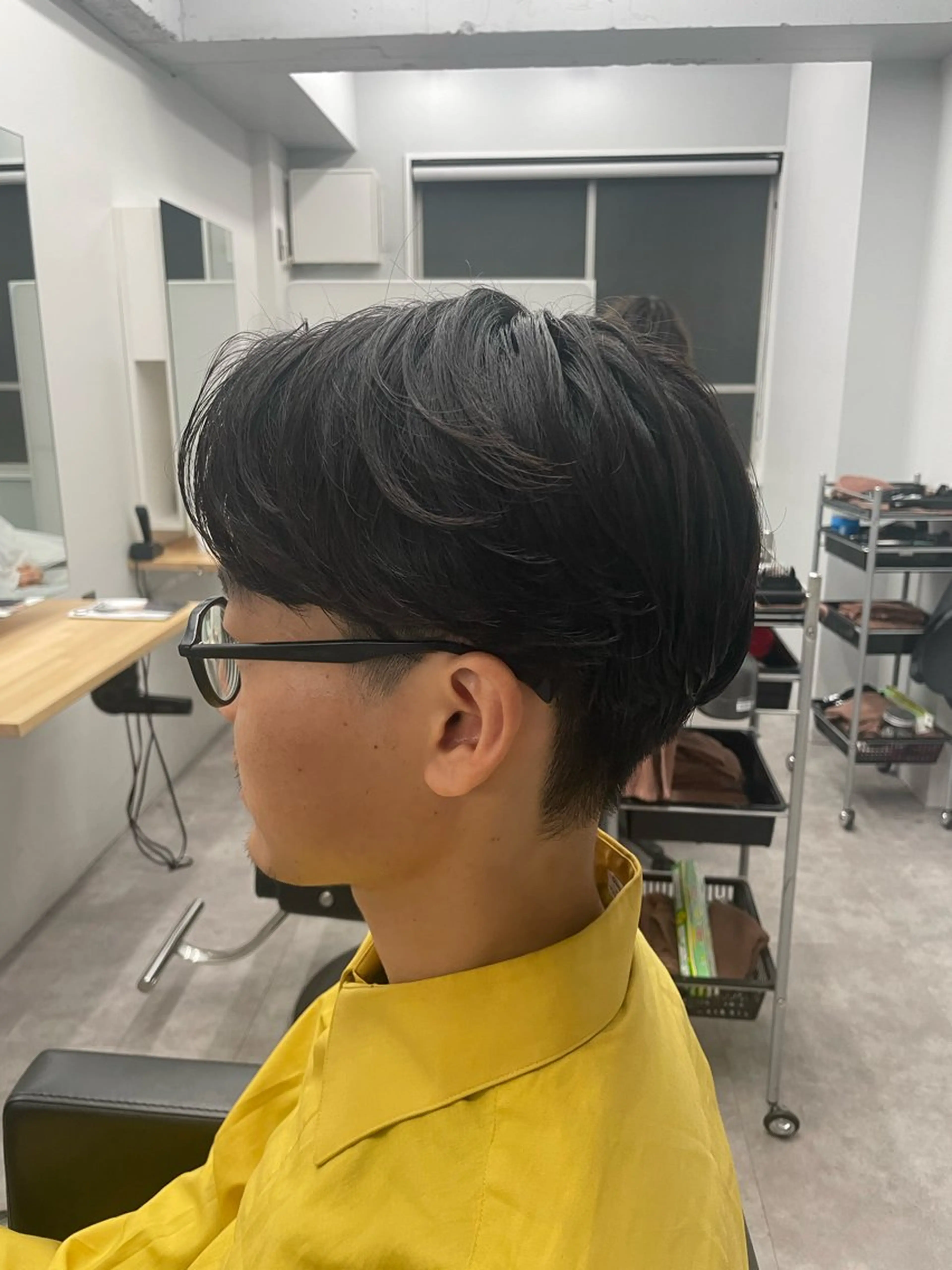 ショート パーマ メンズ カット パーマ 社会人向けパーマ 北千住No.1林和輝のヘアスタイル