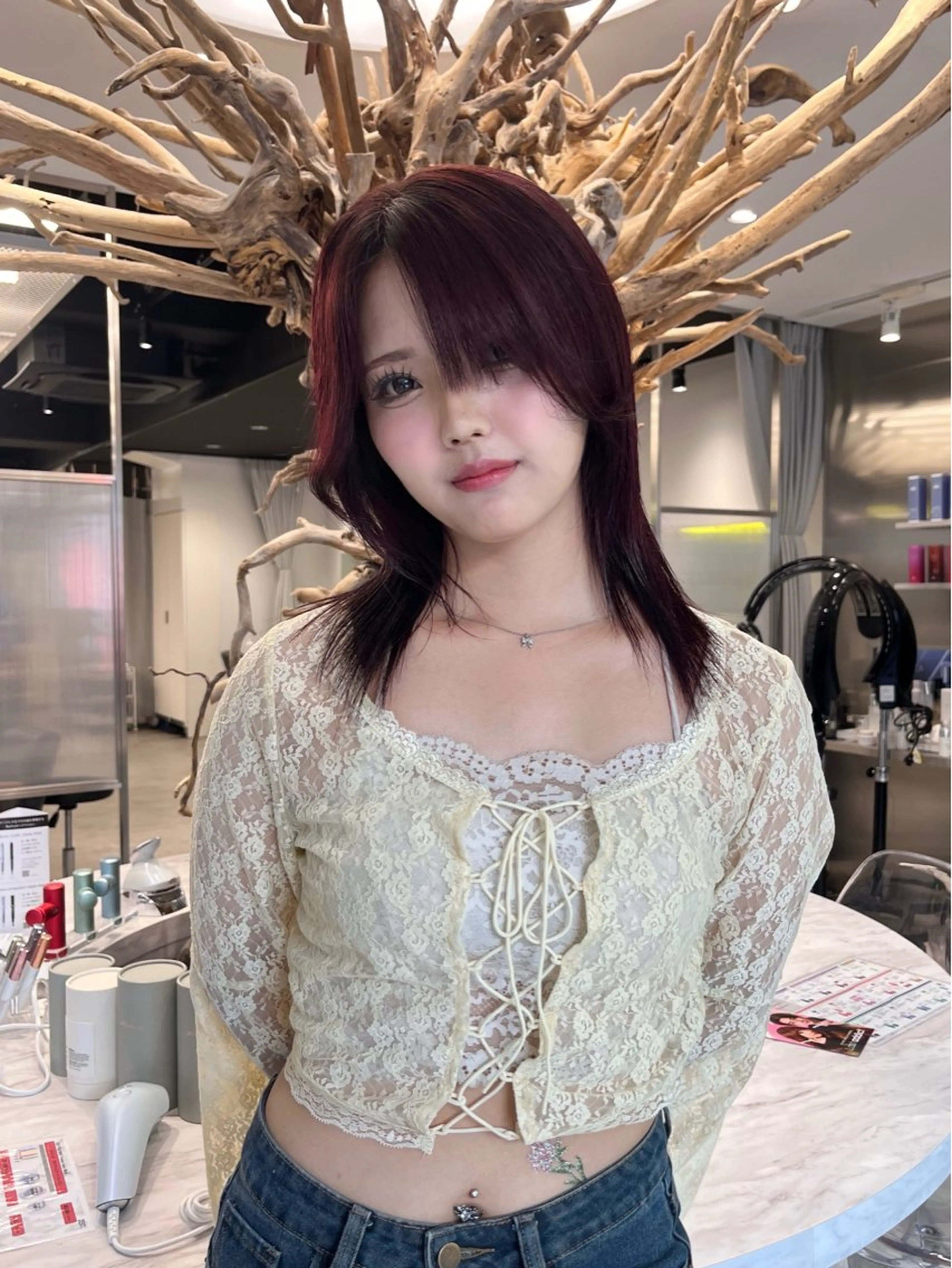 暖色カラー🥀🍒♥️（ブリーチなし）の写真