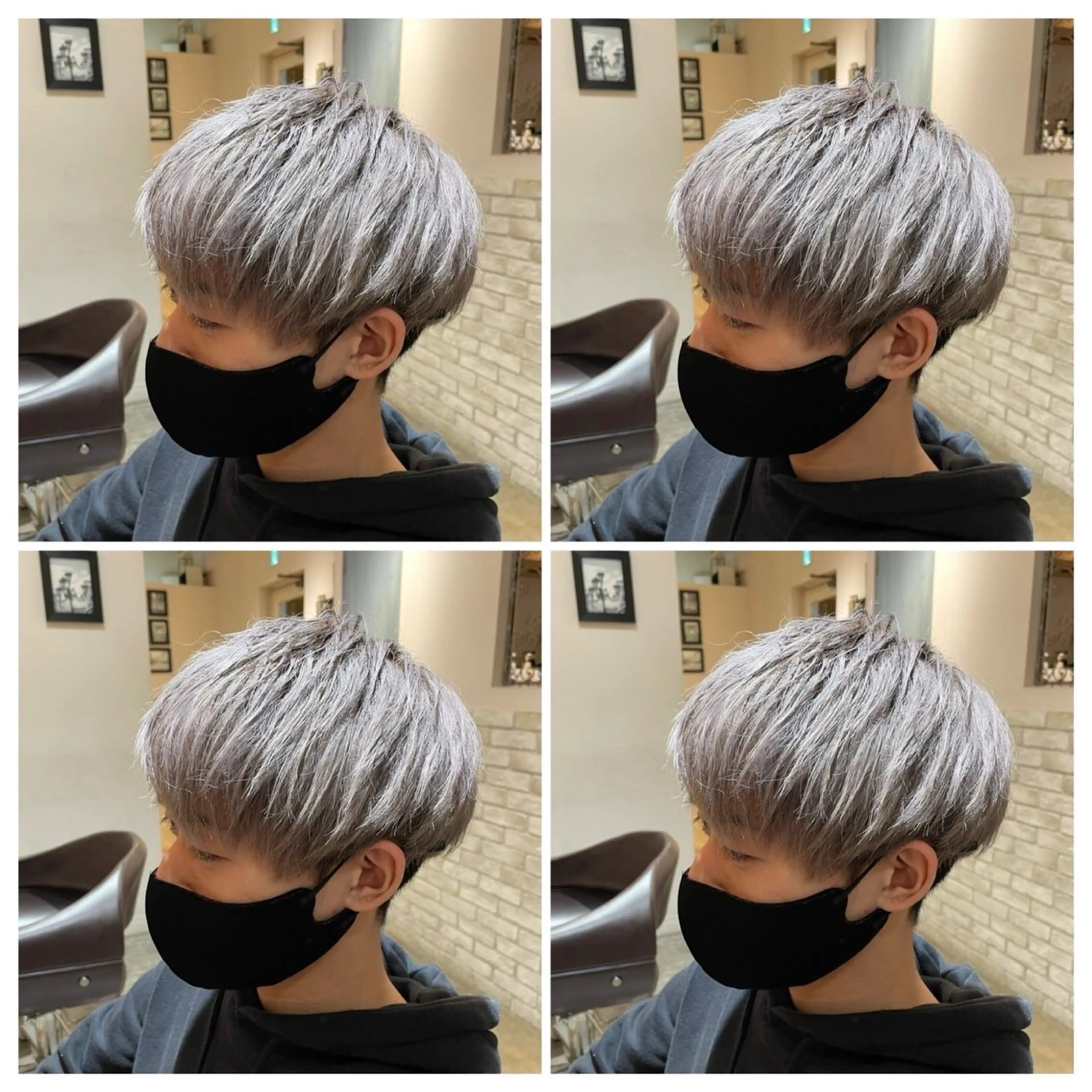 ミディアム パーマ メンズ カット ヘアカラー トリートメント 🟣メンズパーマ 川端 永遠🟣のヘアスタイル