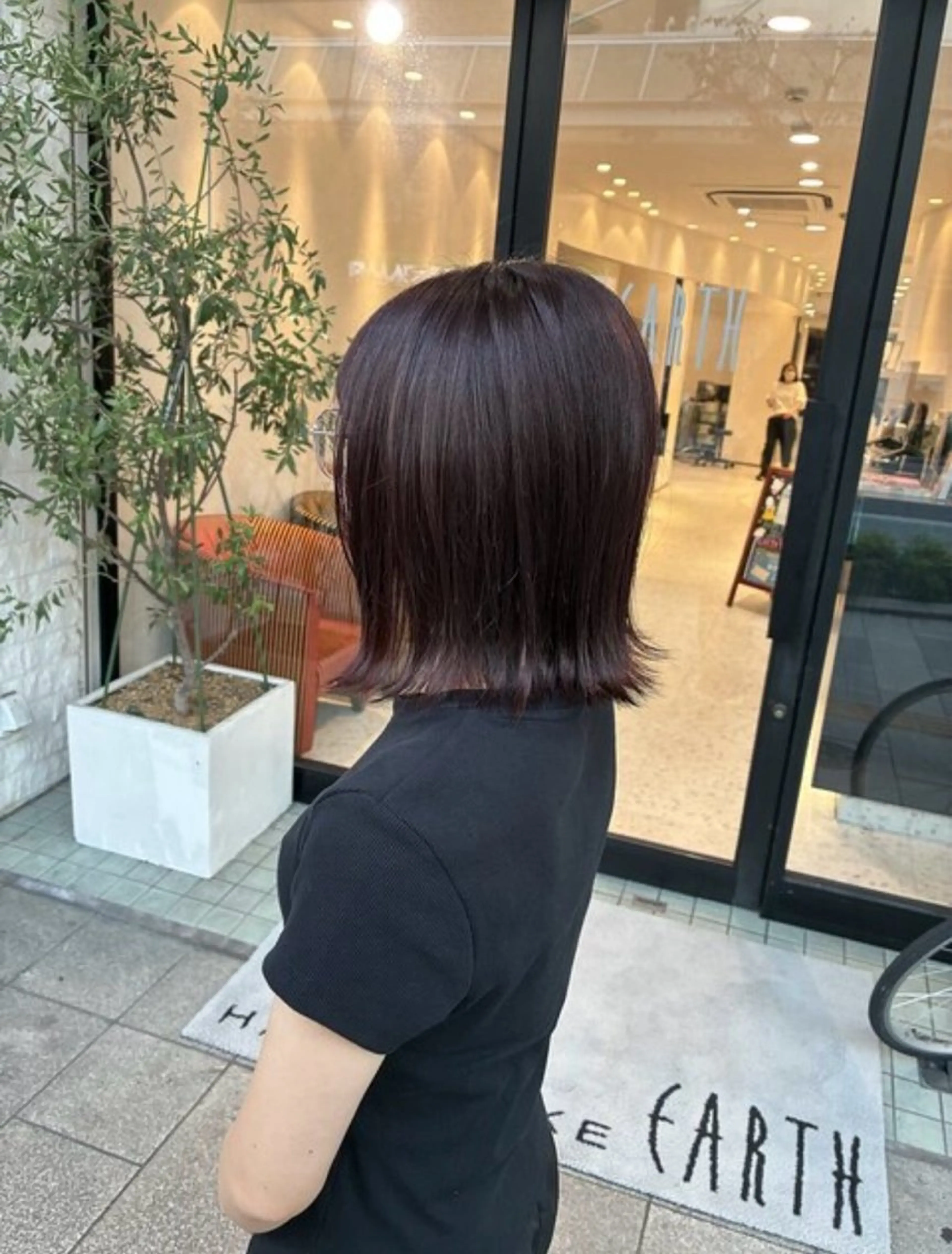 ミディアム 中竹 利奈のヘアスタイル