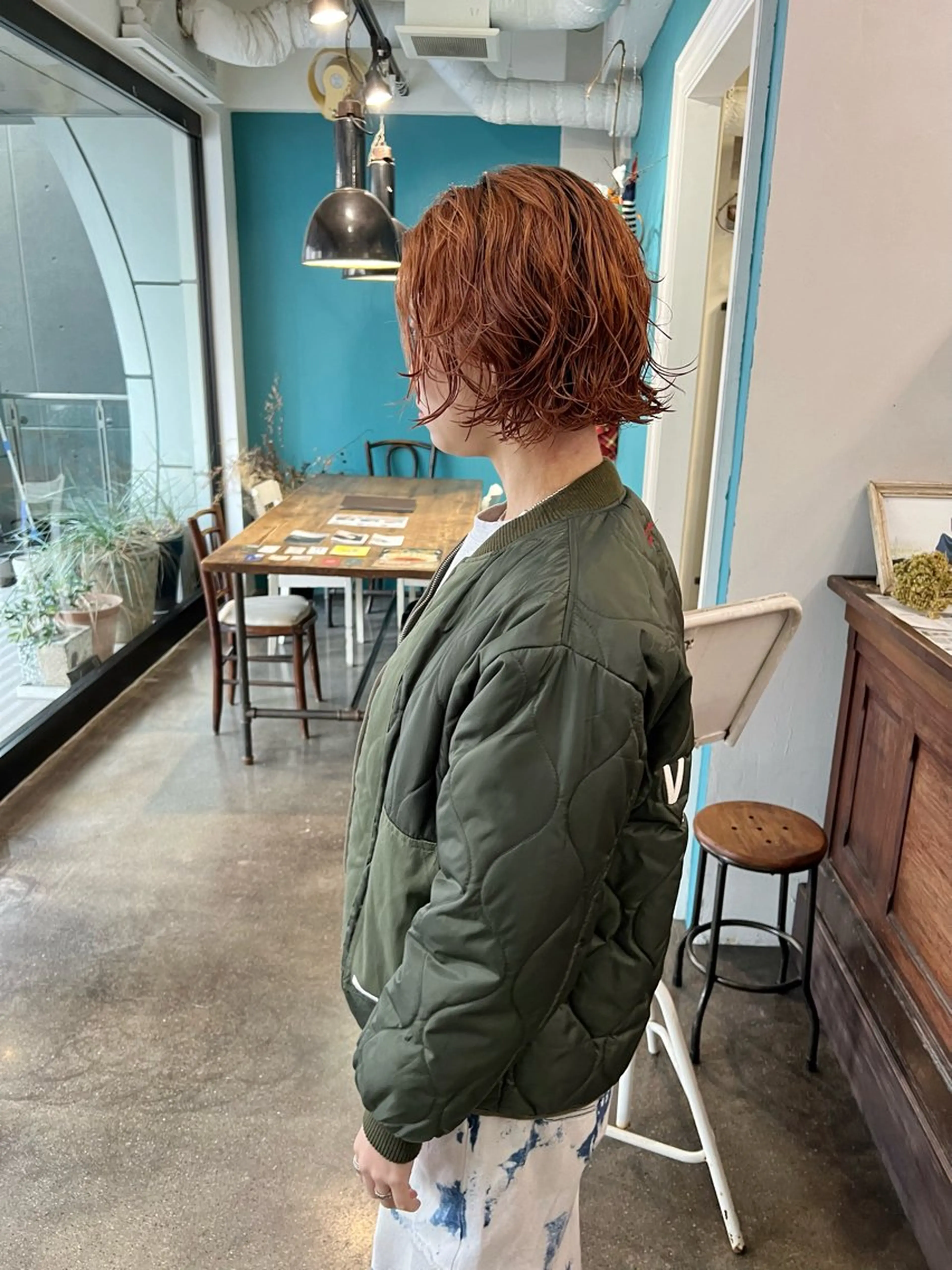 ショート パーマ ボブ カット パーマ 千葉 郁也のヘアスタイル