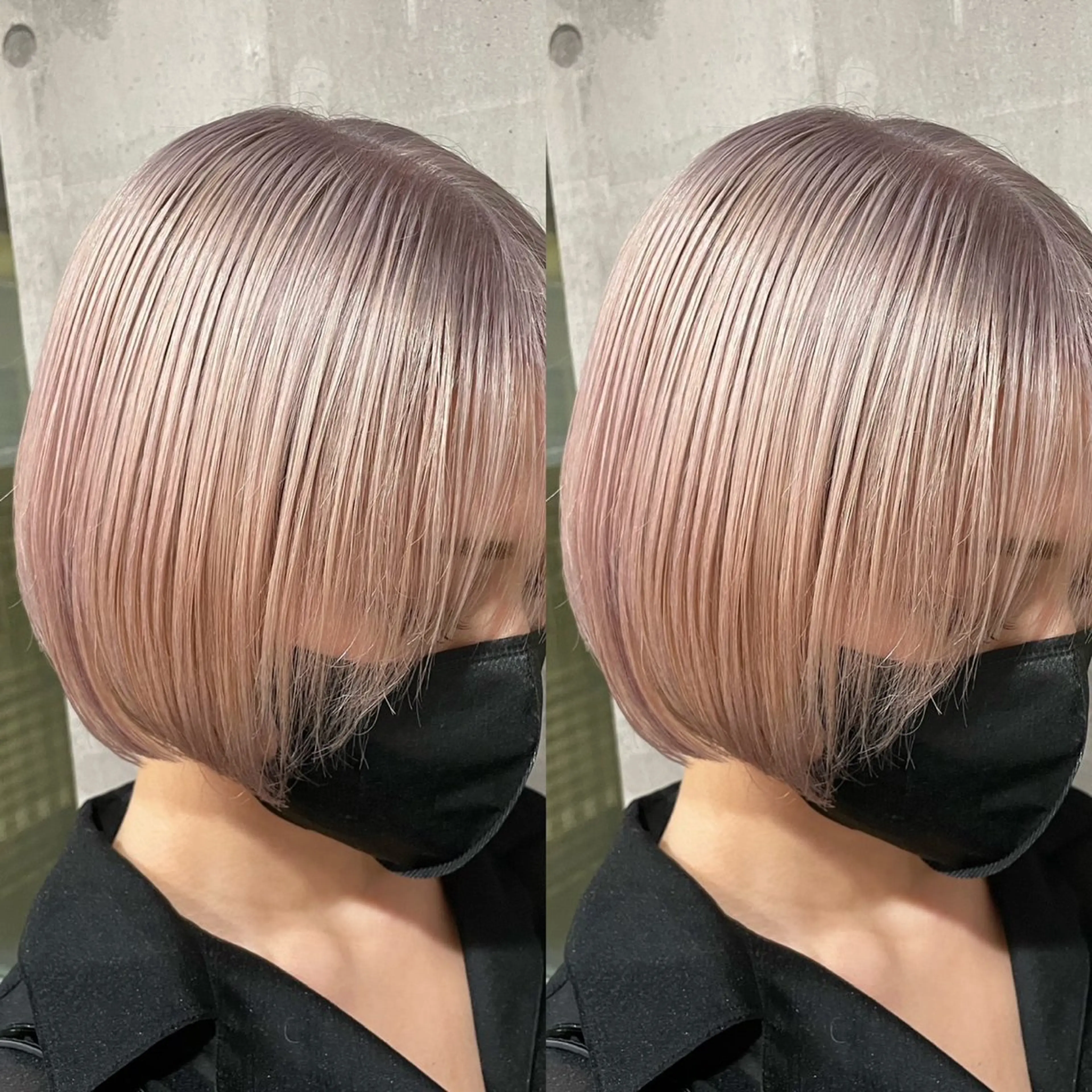 セミロング ピンクブラウン パープルカラー エクステ 髪質改善 エクステ/髪質改善 🖤RYUSEI🖤のヘアスタイル