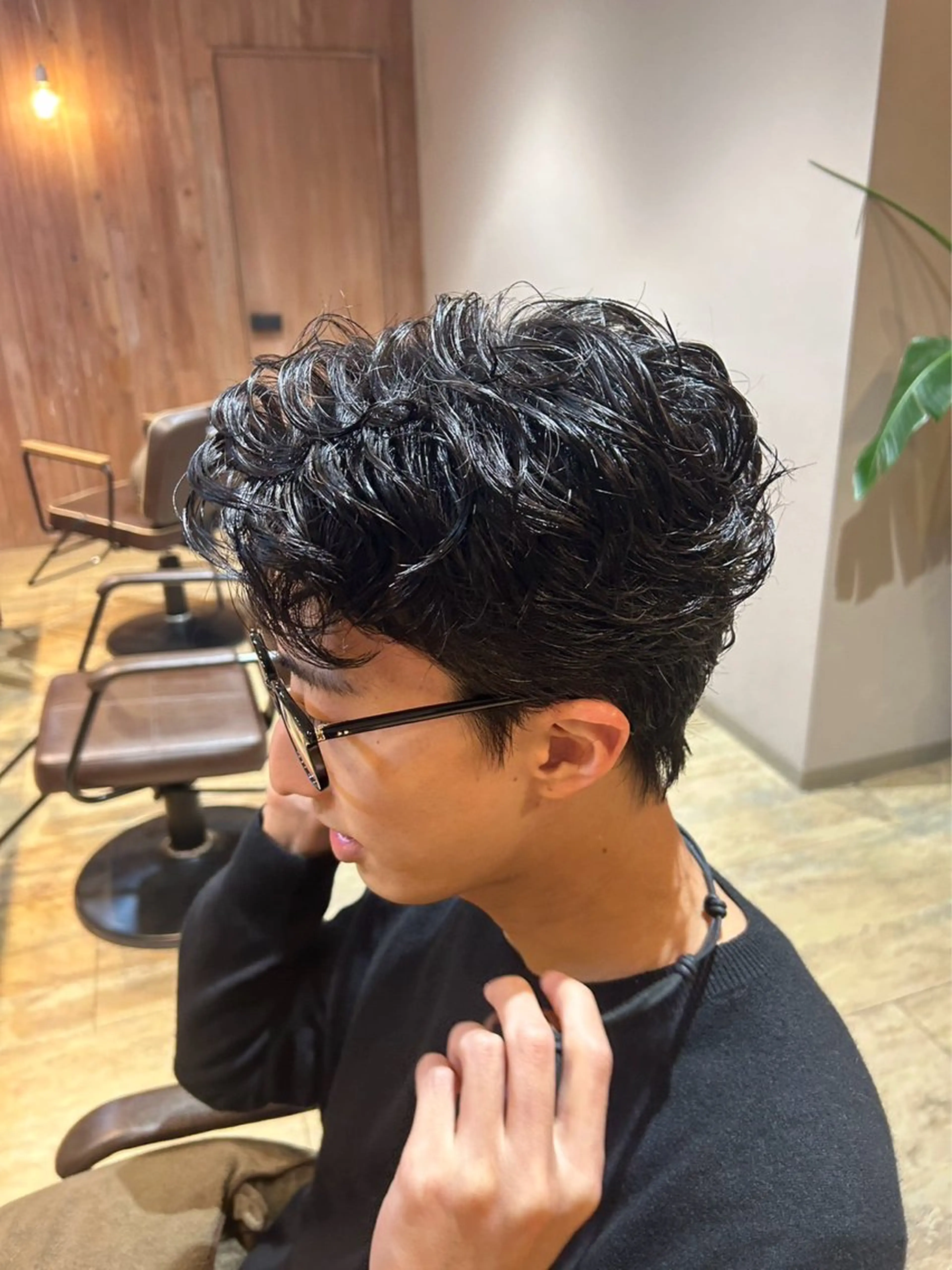 メンズ ROCAReTA FOR HAIR 千本丸太町店所属・なかがきはな/ボブ/ レイヤー/パーマのヘアスタイル